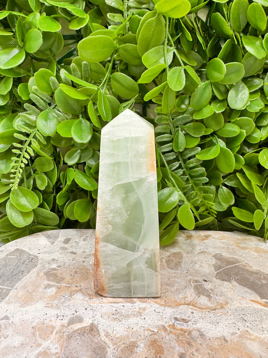 Aqua Caribbean Calcite Tower 402g