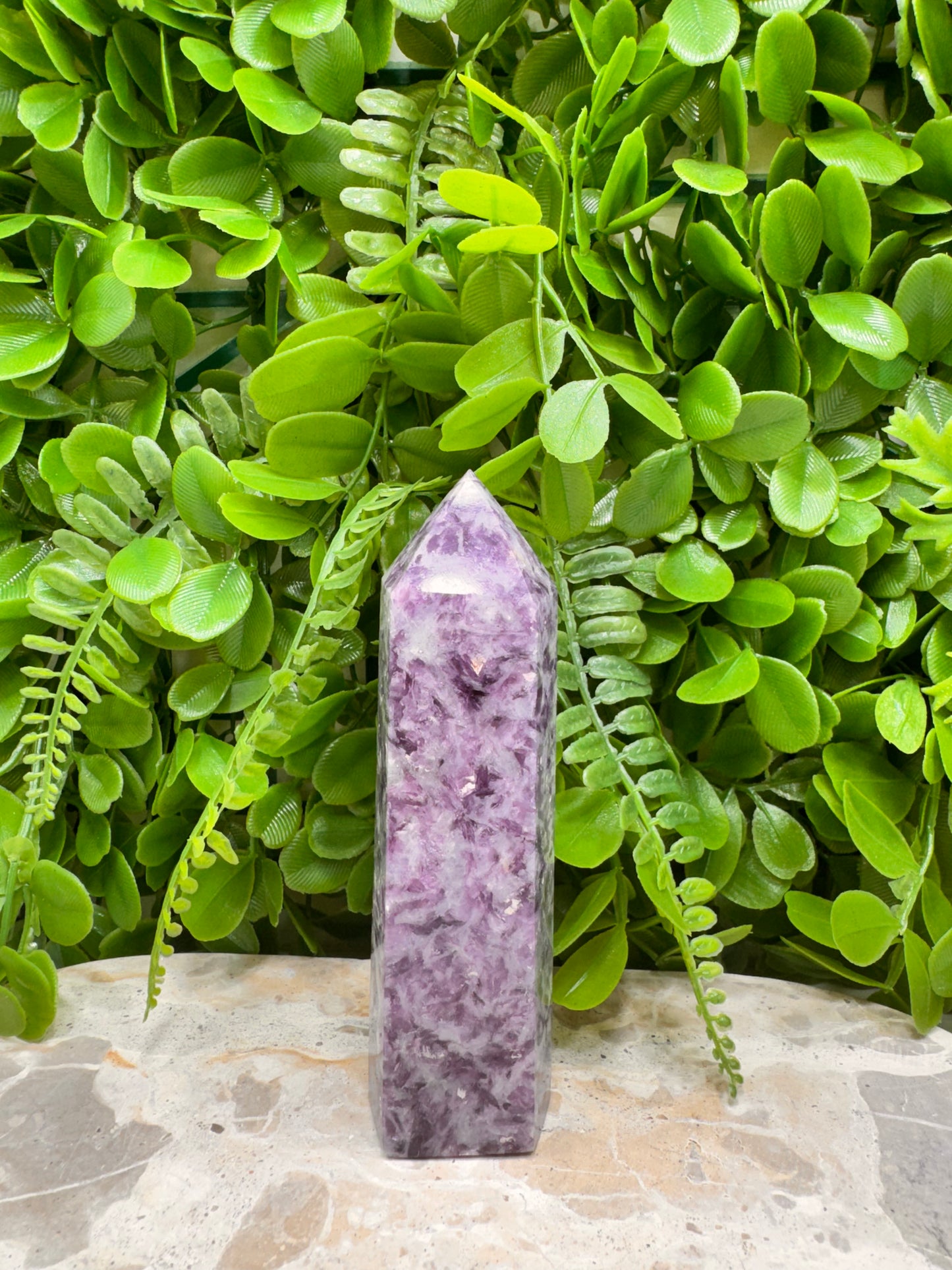 Lepidolite Tower 306g