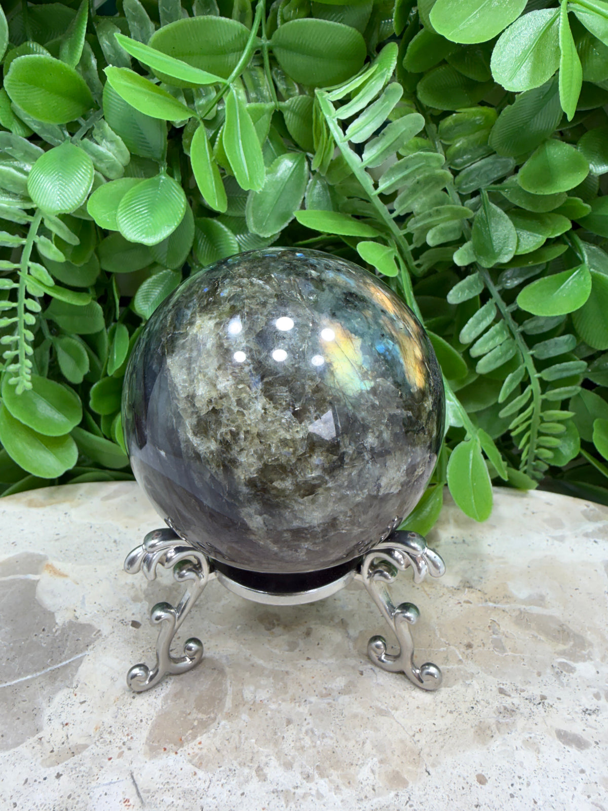 Labradorite Sphere | Protection • Intuition • Transformation