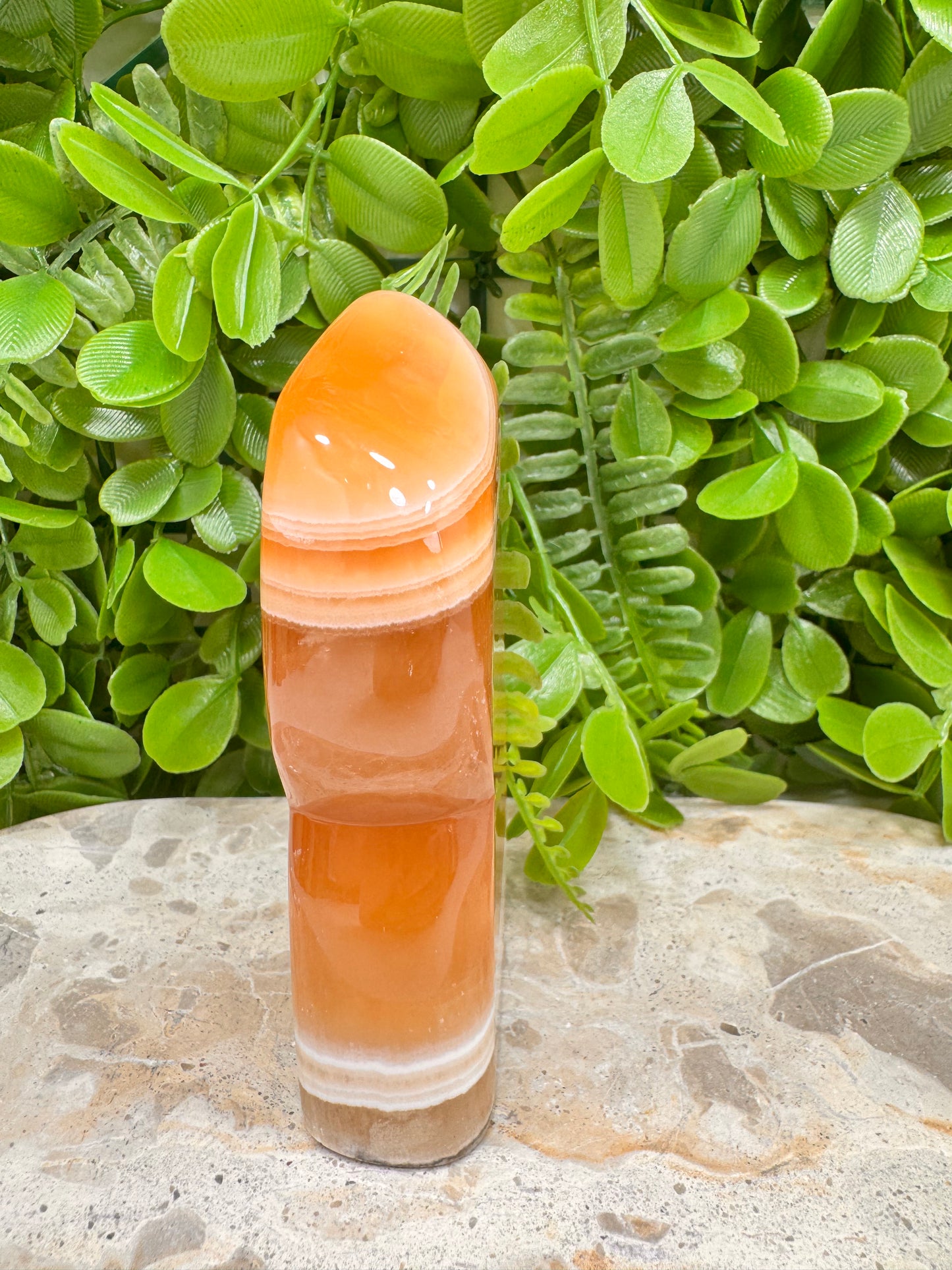 Banded Honey Calcite Freeform 388g