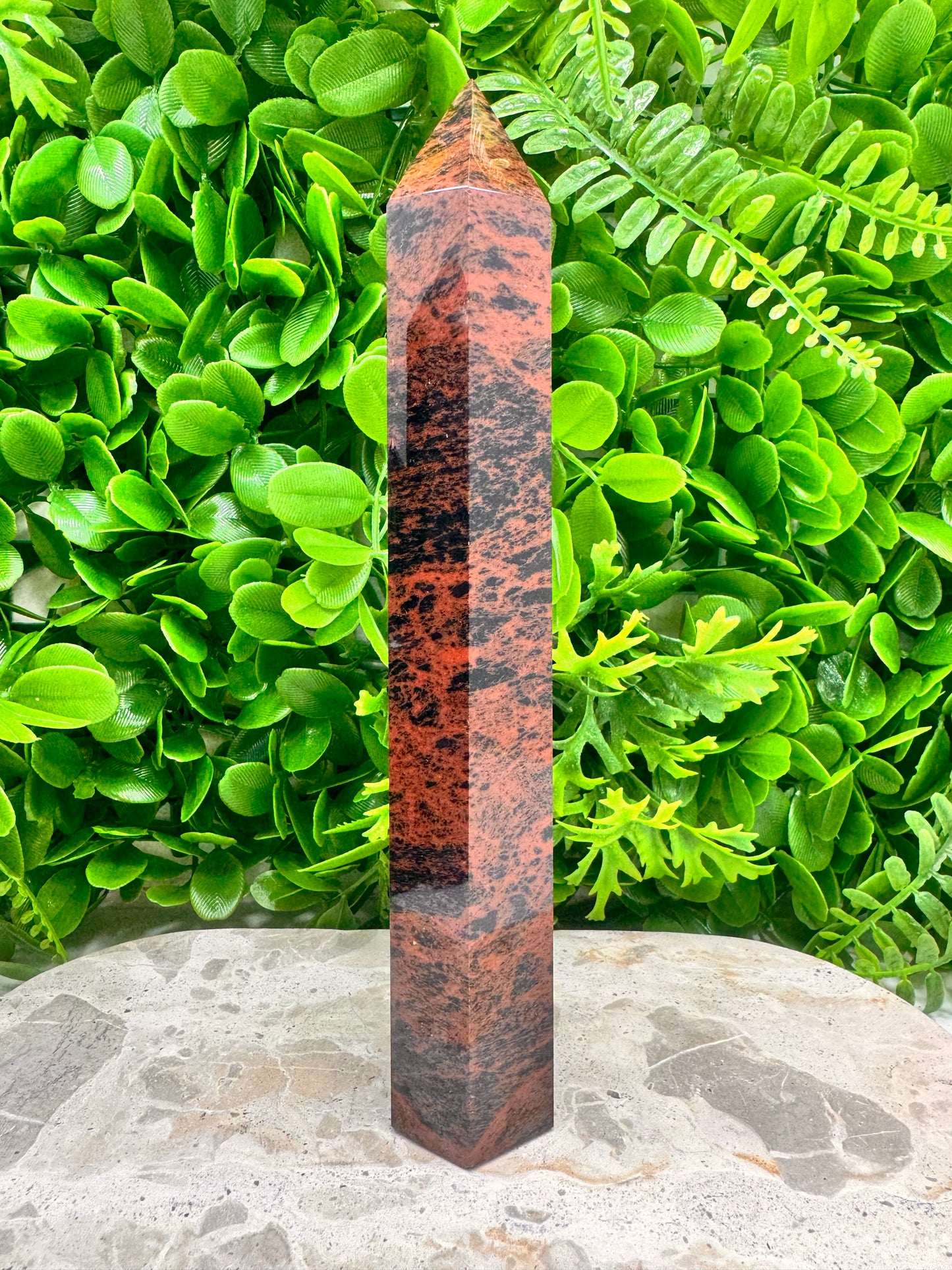 Mahogany Obsidian Tower 534g