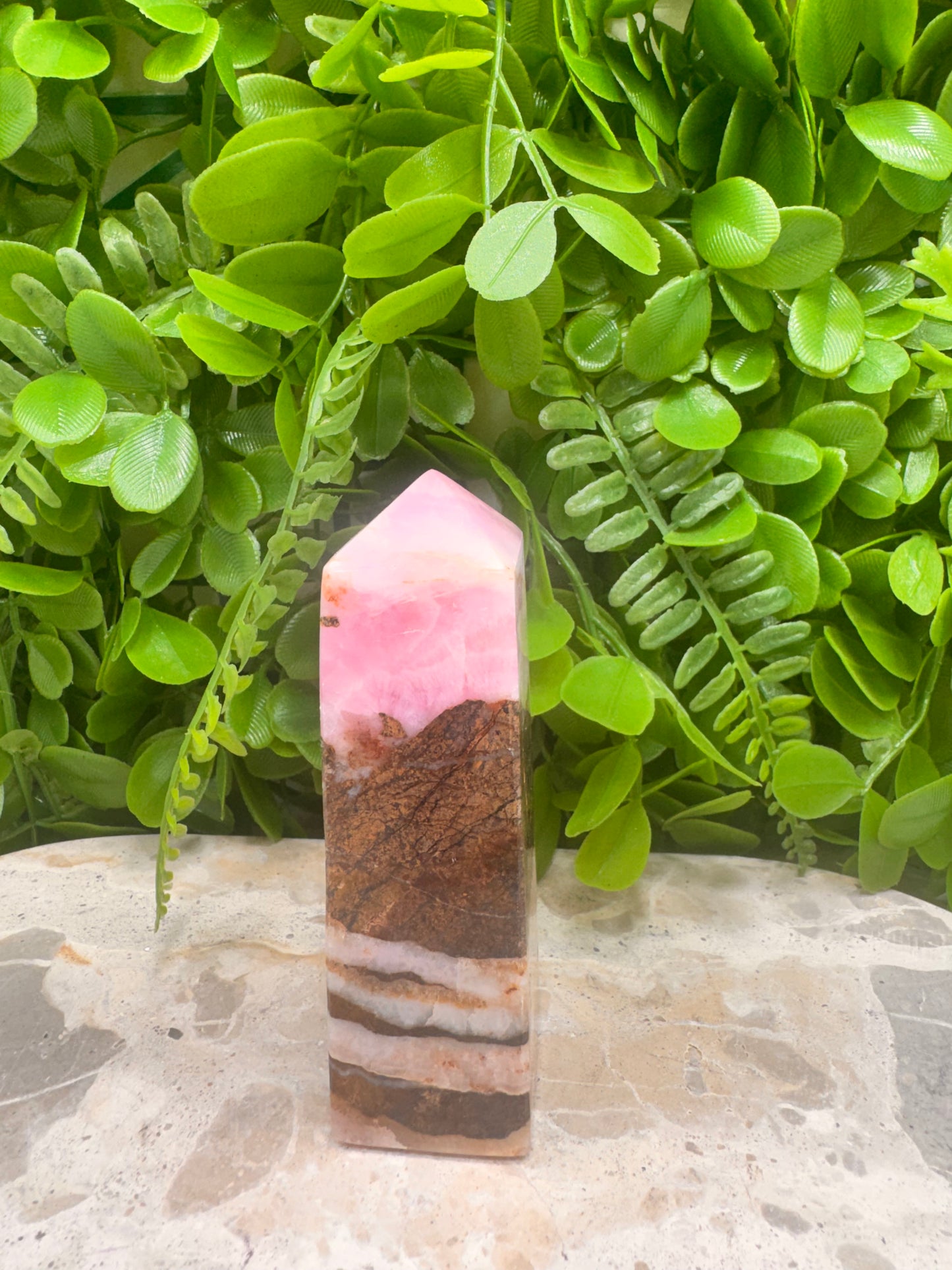 Pink Aragonite Point 242g