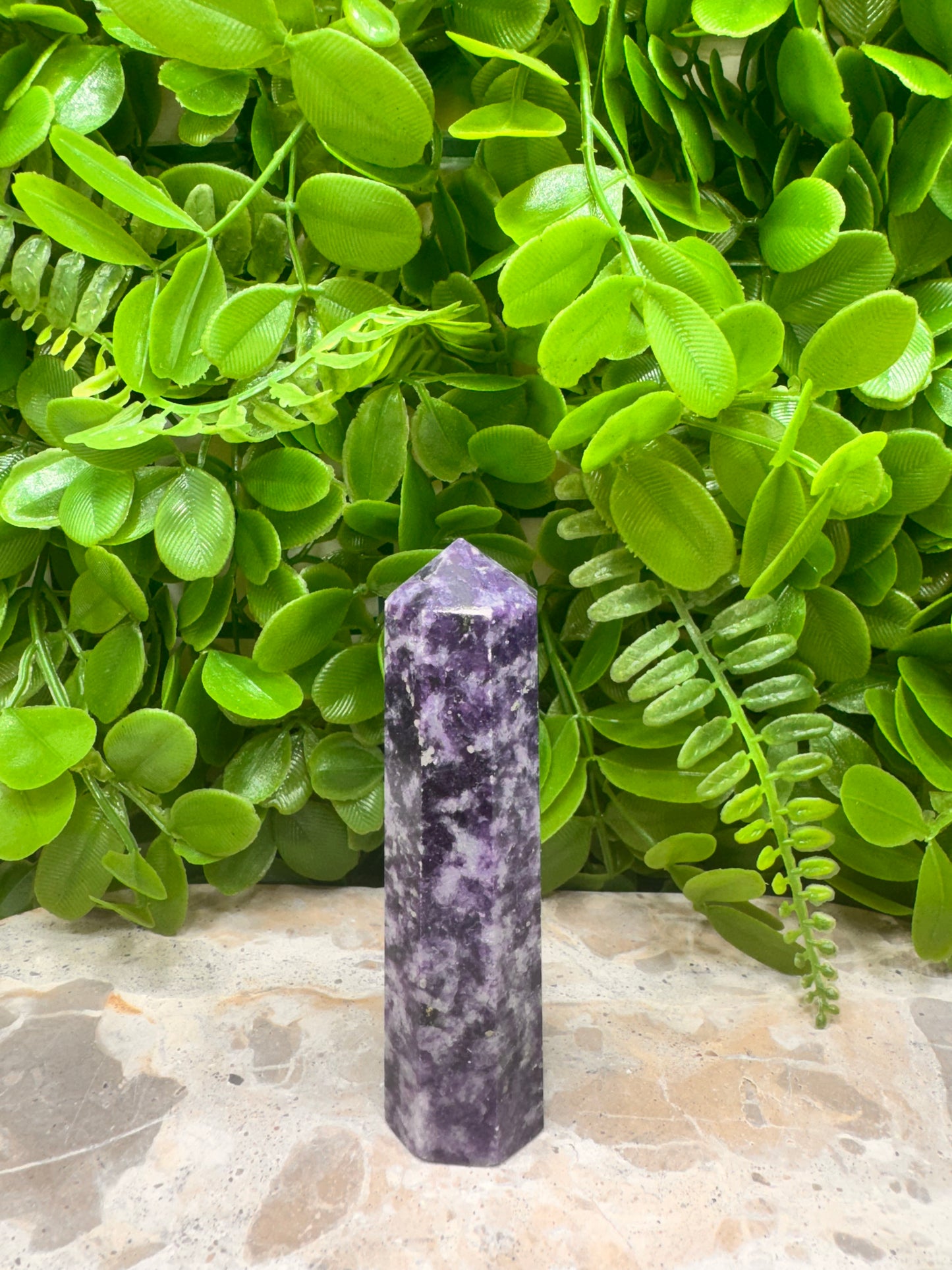 lepidolite Point 126g