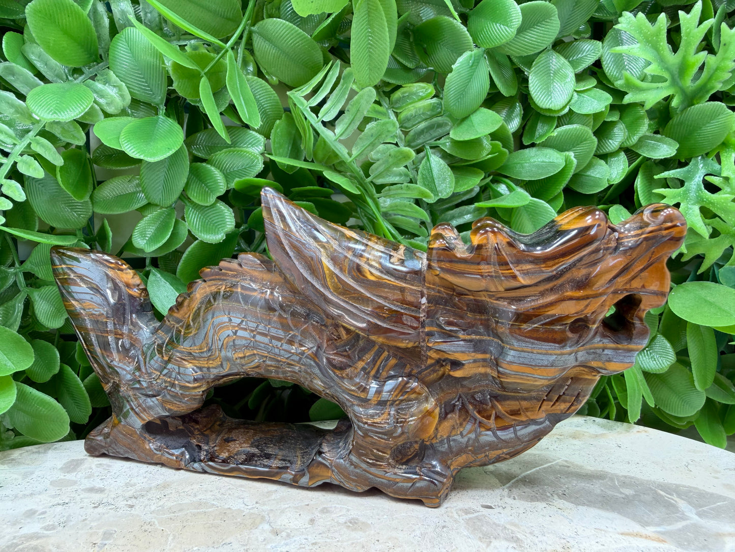 Tiger Eye/Tiger Ore Chinese Dragon 512g