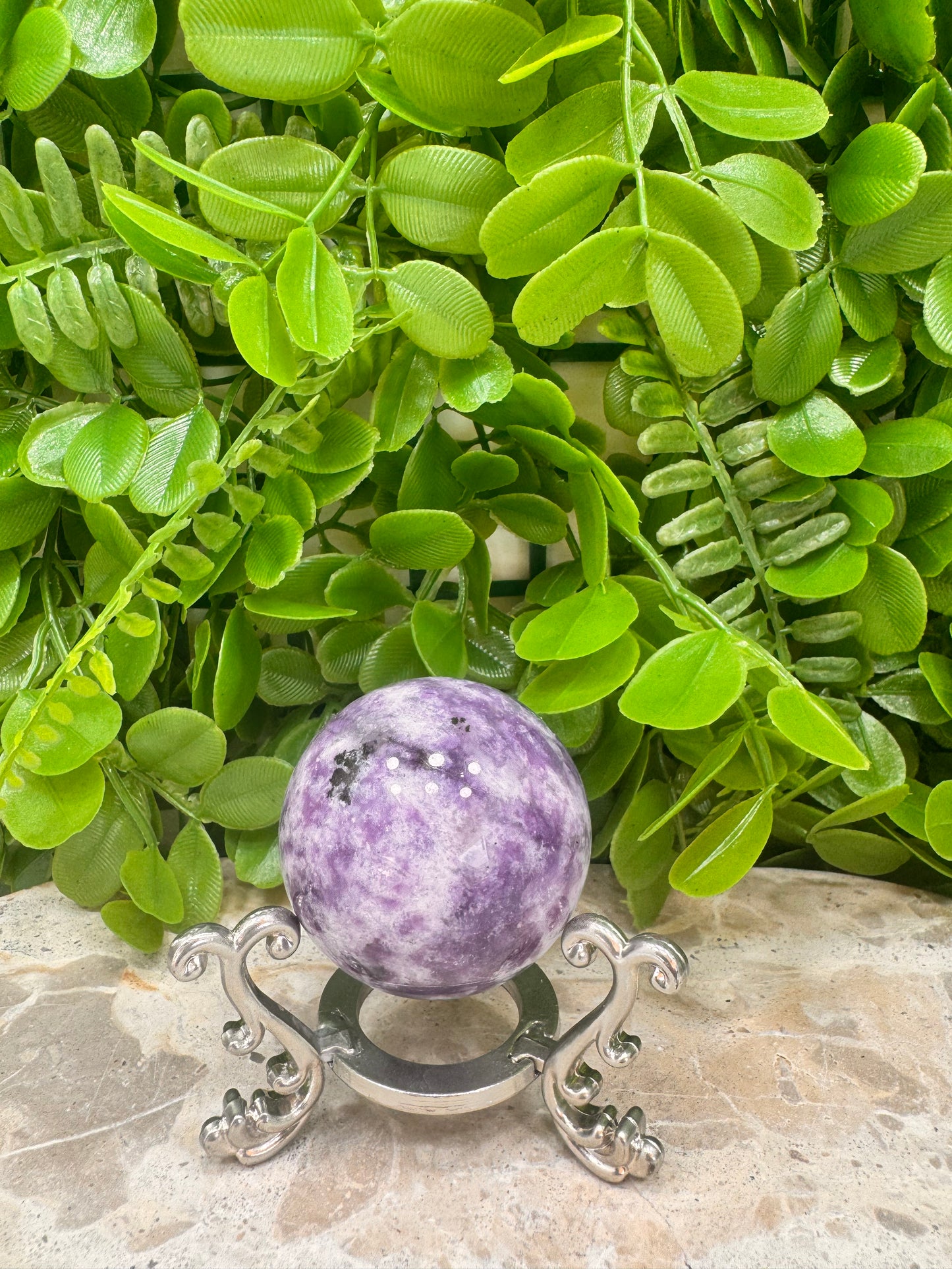 Lepidolite Sphere 152g