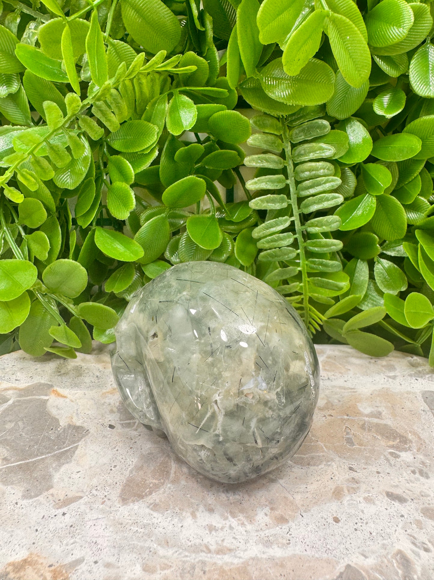 Prehnite Skull 482g