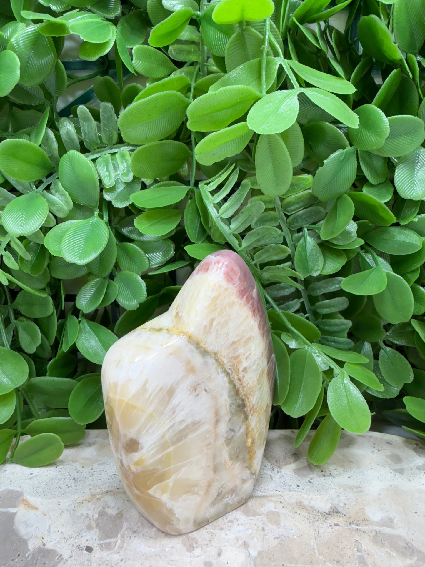 Pink Banded Onyx Freeform 320g