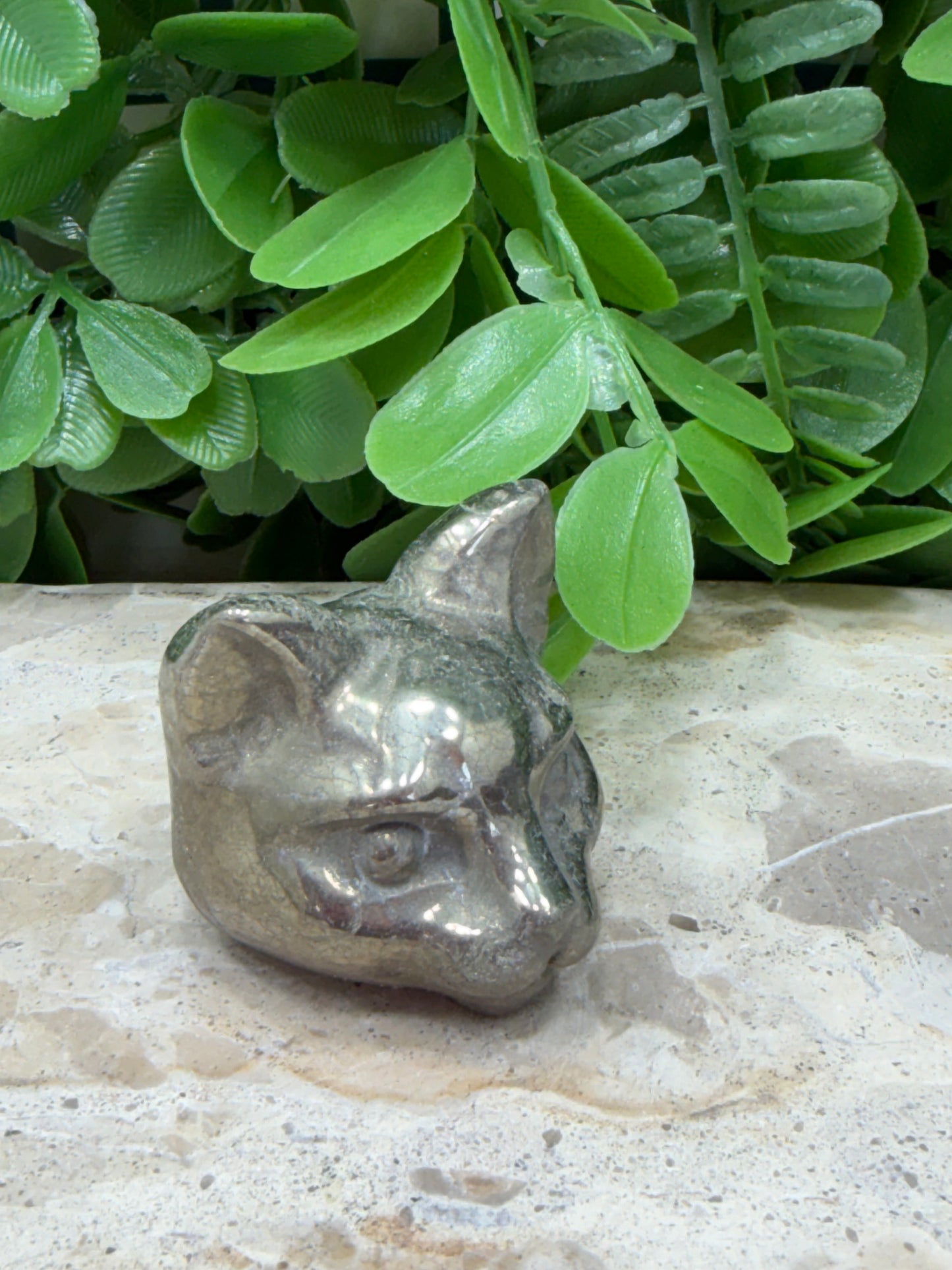 Pyrite Pussy Cat Head 146g