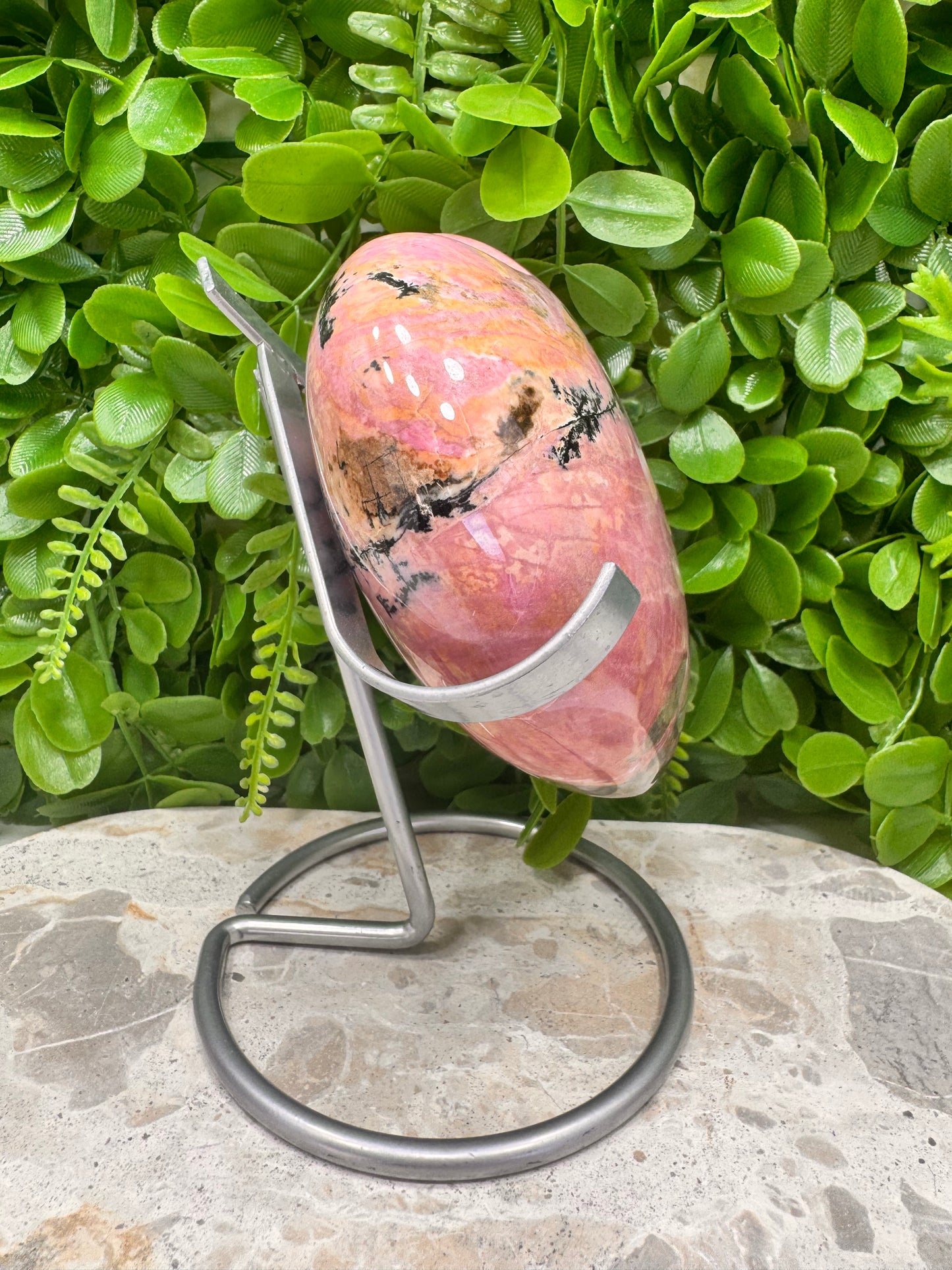 Rhodonite Heart 1578g