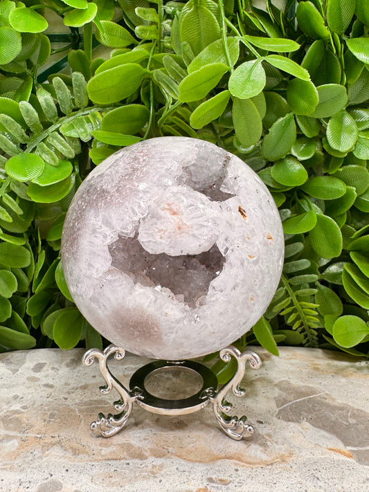 Druzy Pink Amethyst Sphere 862g