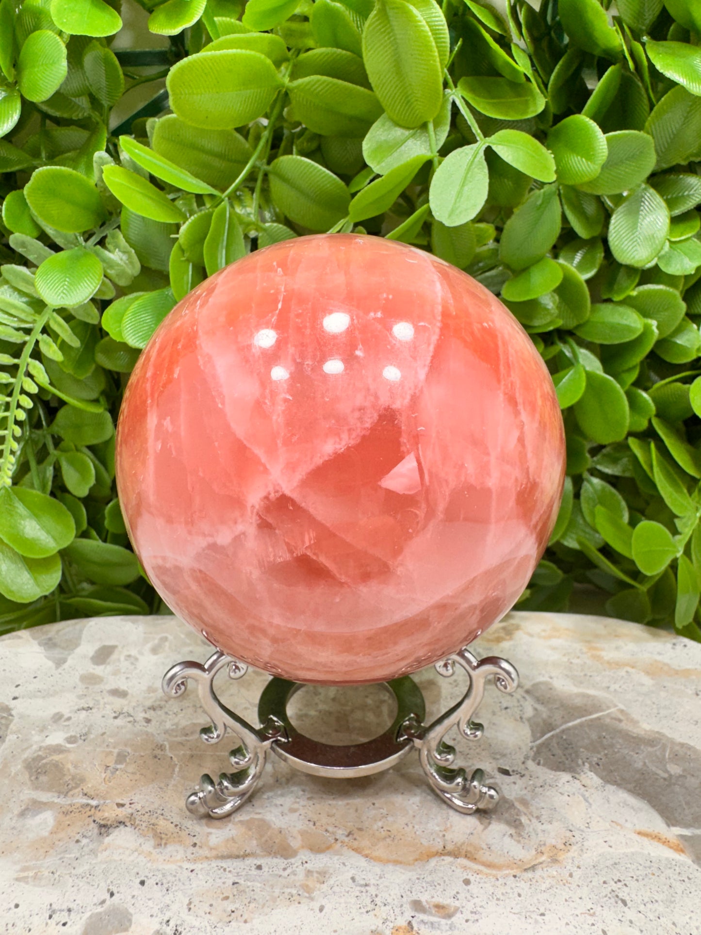 Rose Calcite Sphere 1056g