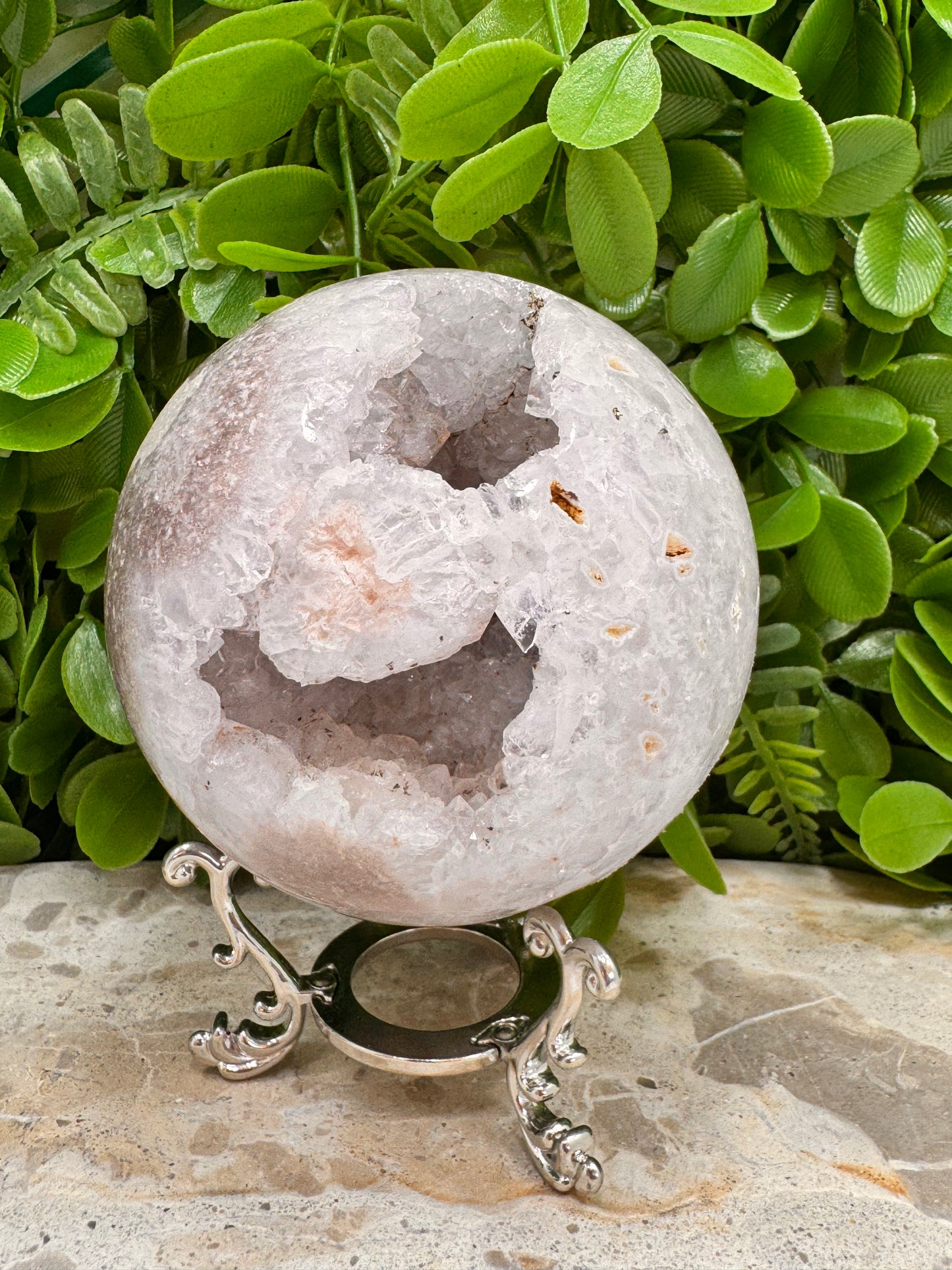 Druzy Pink Amethyst Sphere 862g