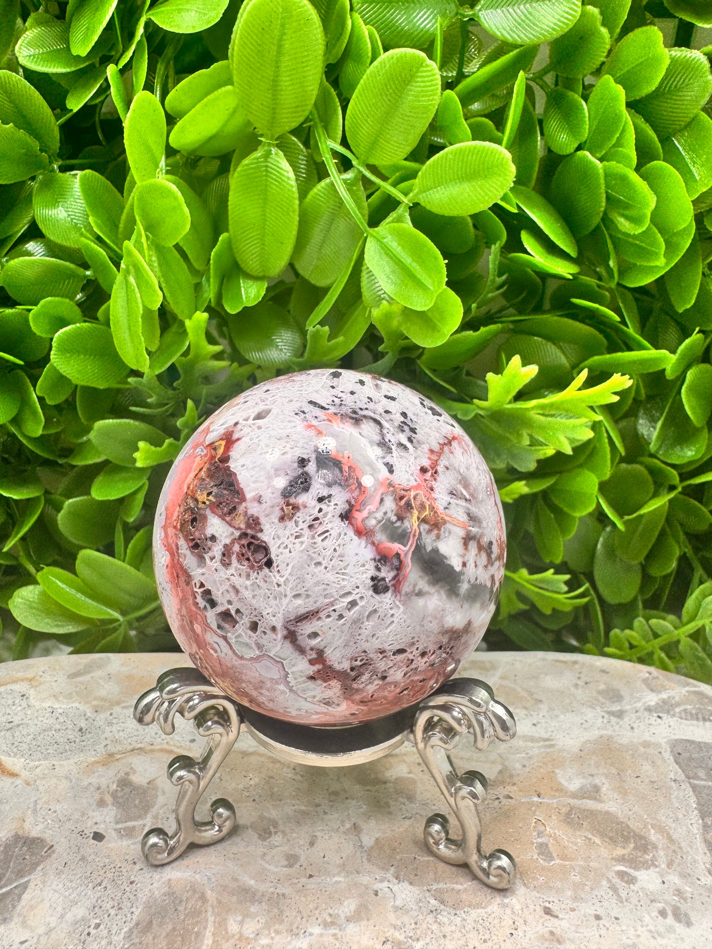 Mexican Agate Sphere 374g