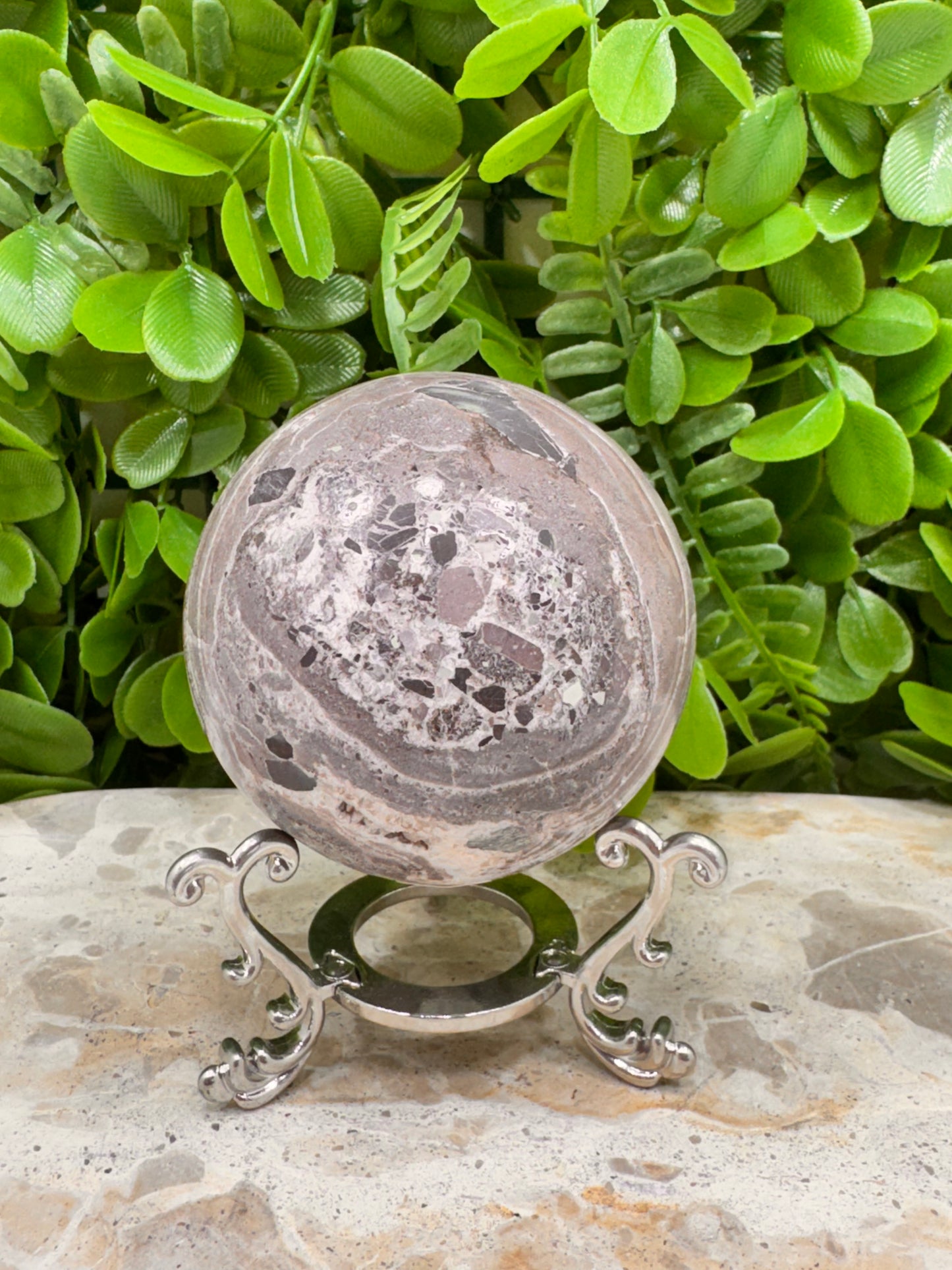 Chocolate Aragonite Sphere 412g