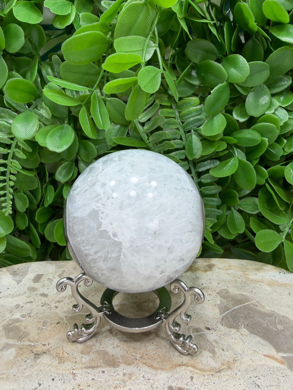 Volcanic Agate Sphere | Grounding • Protection • Strength
