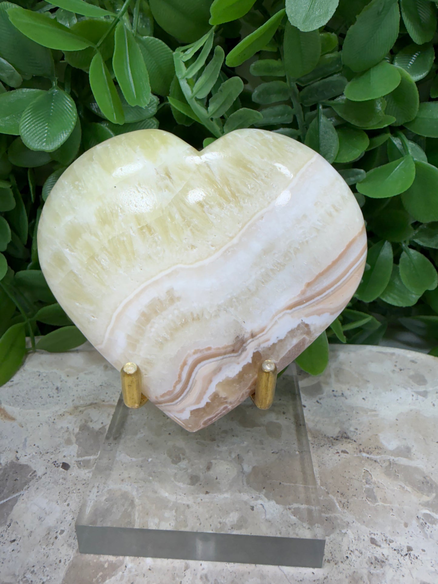 Pineapple Calcite Heart 193g