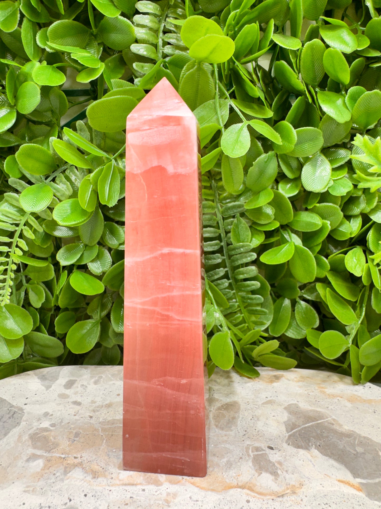 Rose Calcite Tower 376g