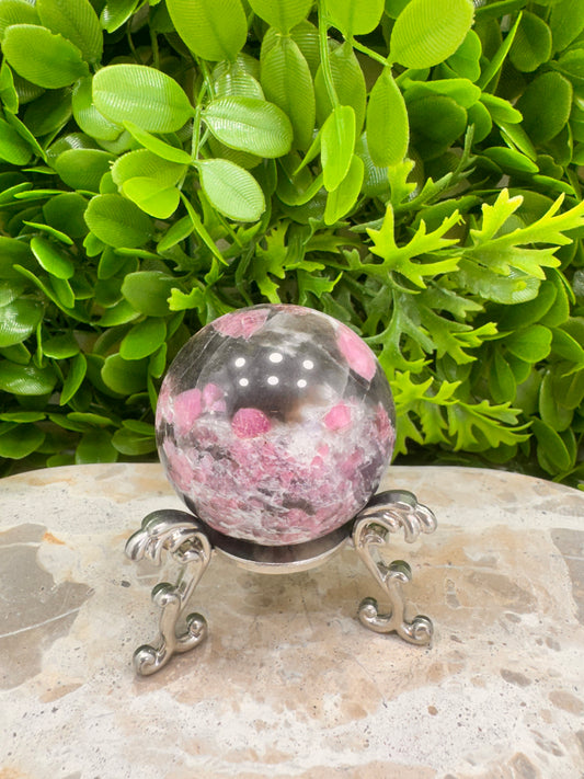 Pink Tourmaline Sphere 248g