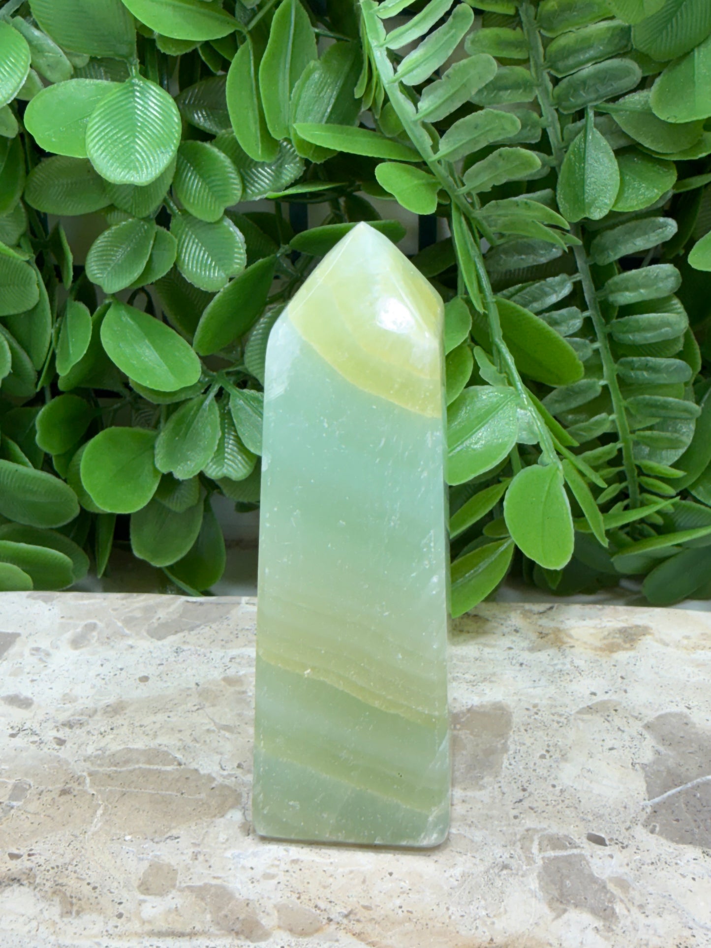 Pistachio Calcite Point 164g