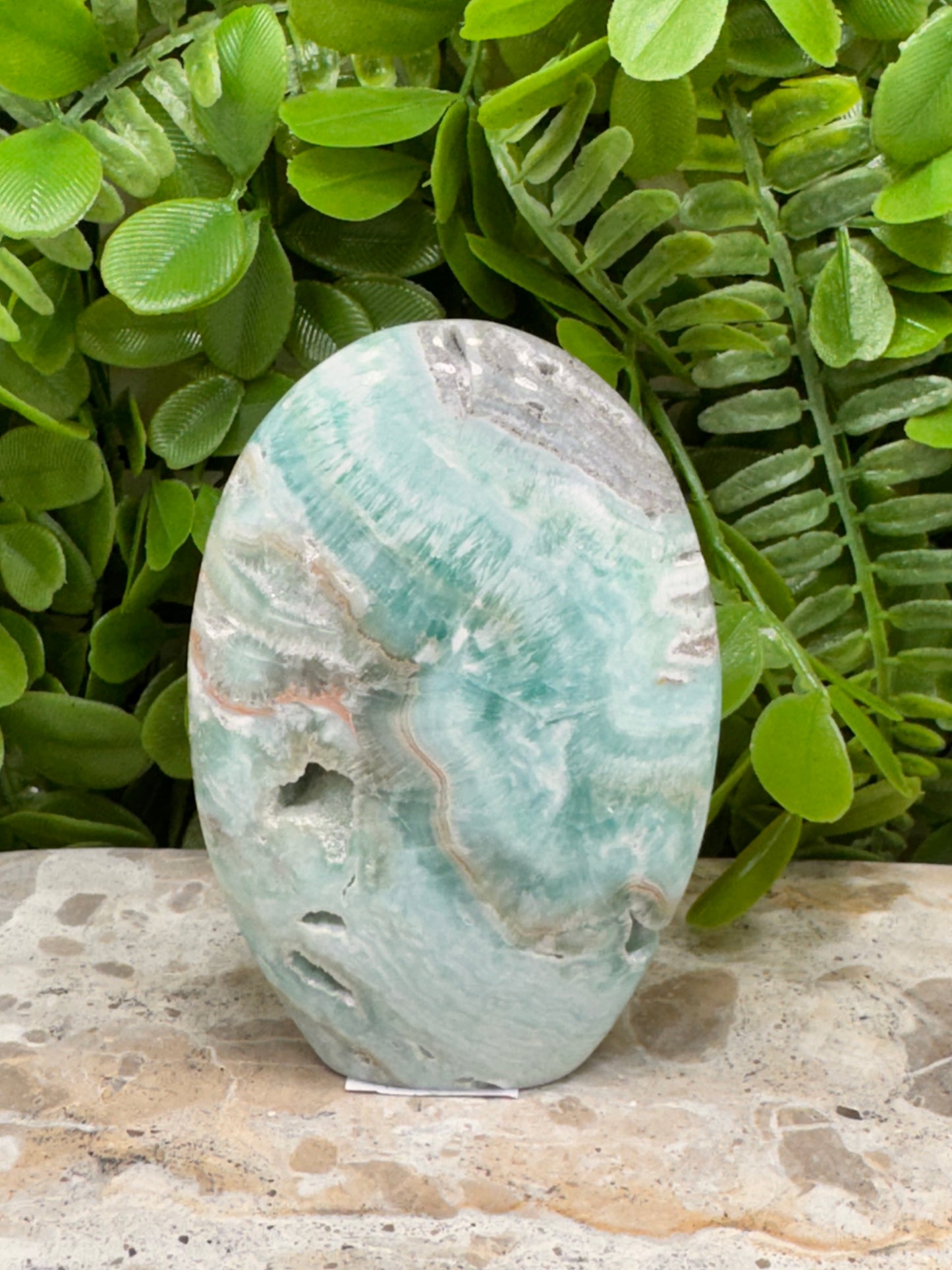 Standing Blue Aragonite 248g