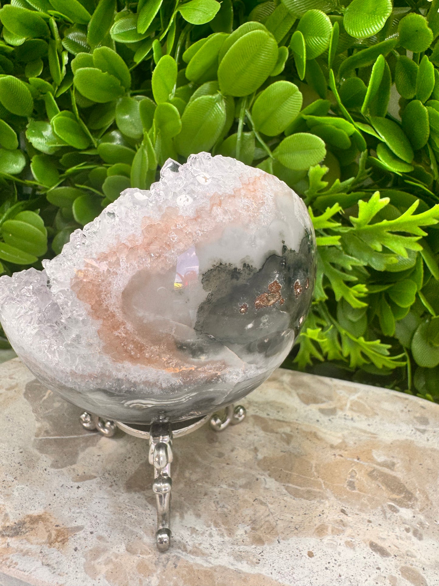 Druzy Amethyst Half Sphere 568g