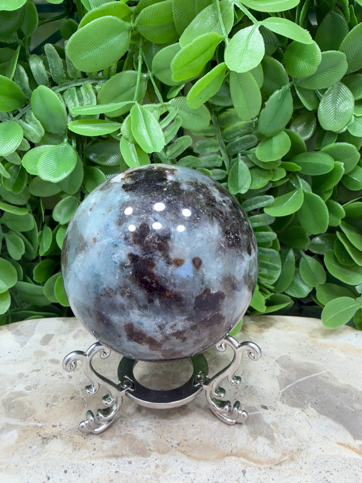 Unicorn Stone Sphere 546g | Calm • Love • Positivity