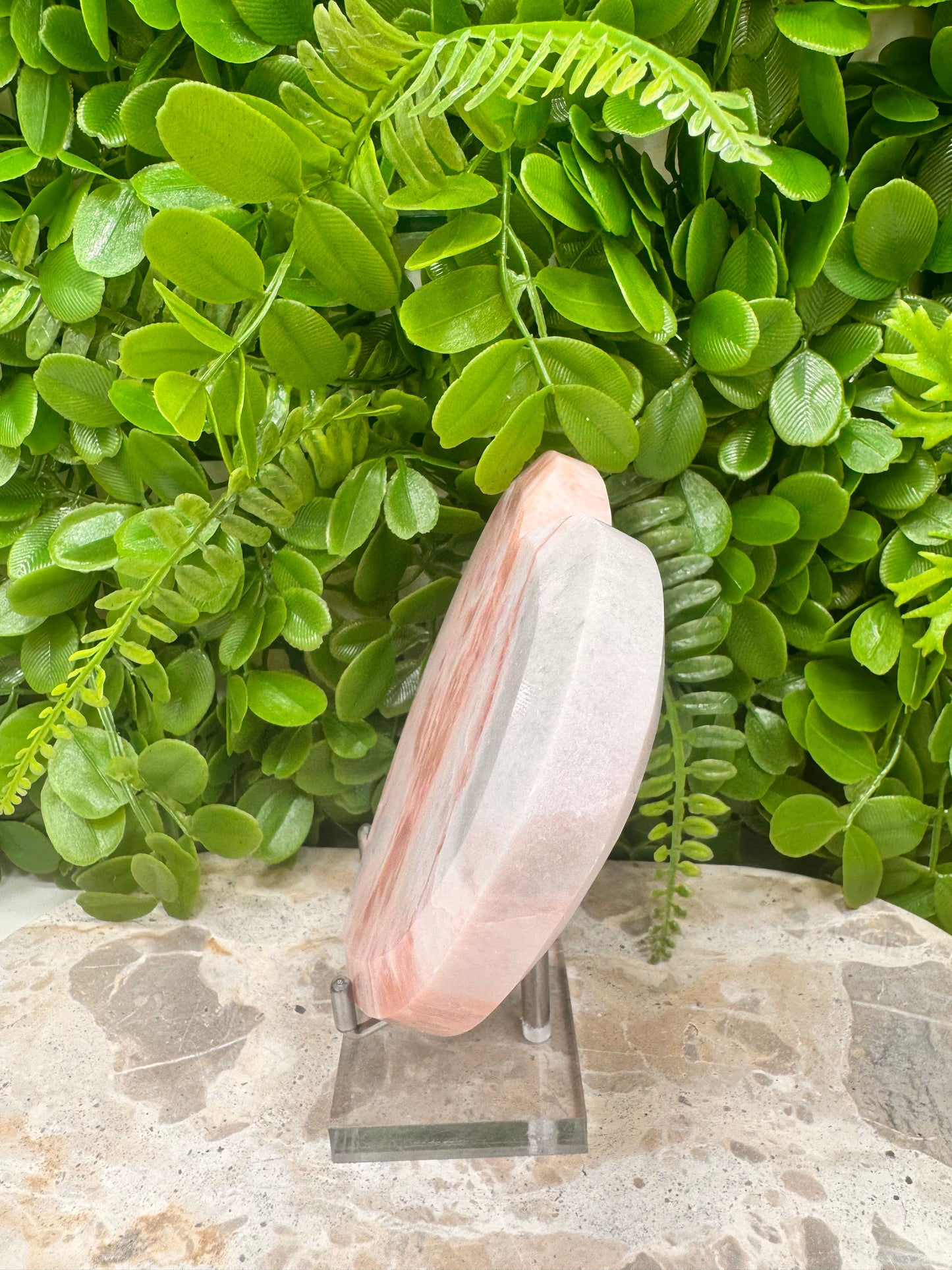 Pink Opal Heart 500g