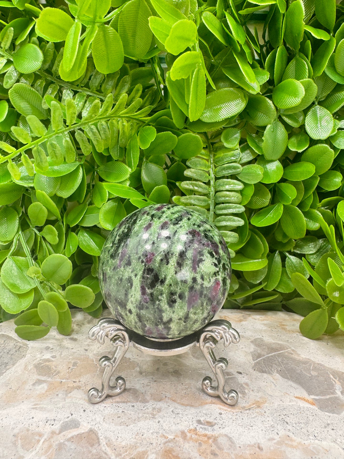 Ruby Zoisite Sphere 466g