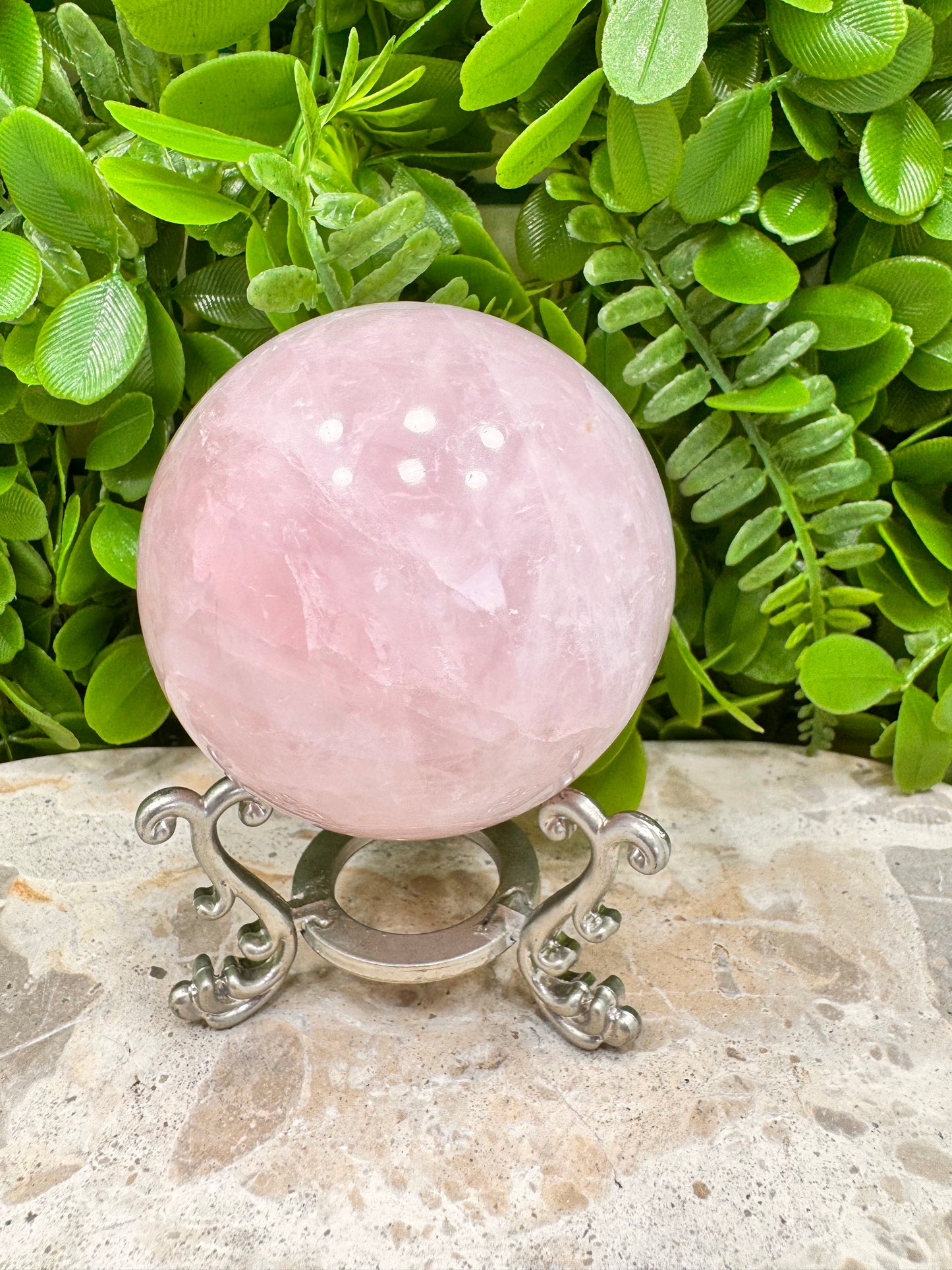 Rose Quartz Sphere 526g