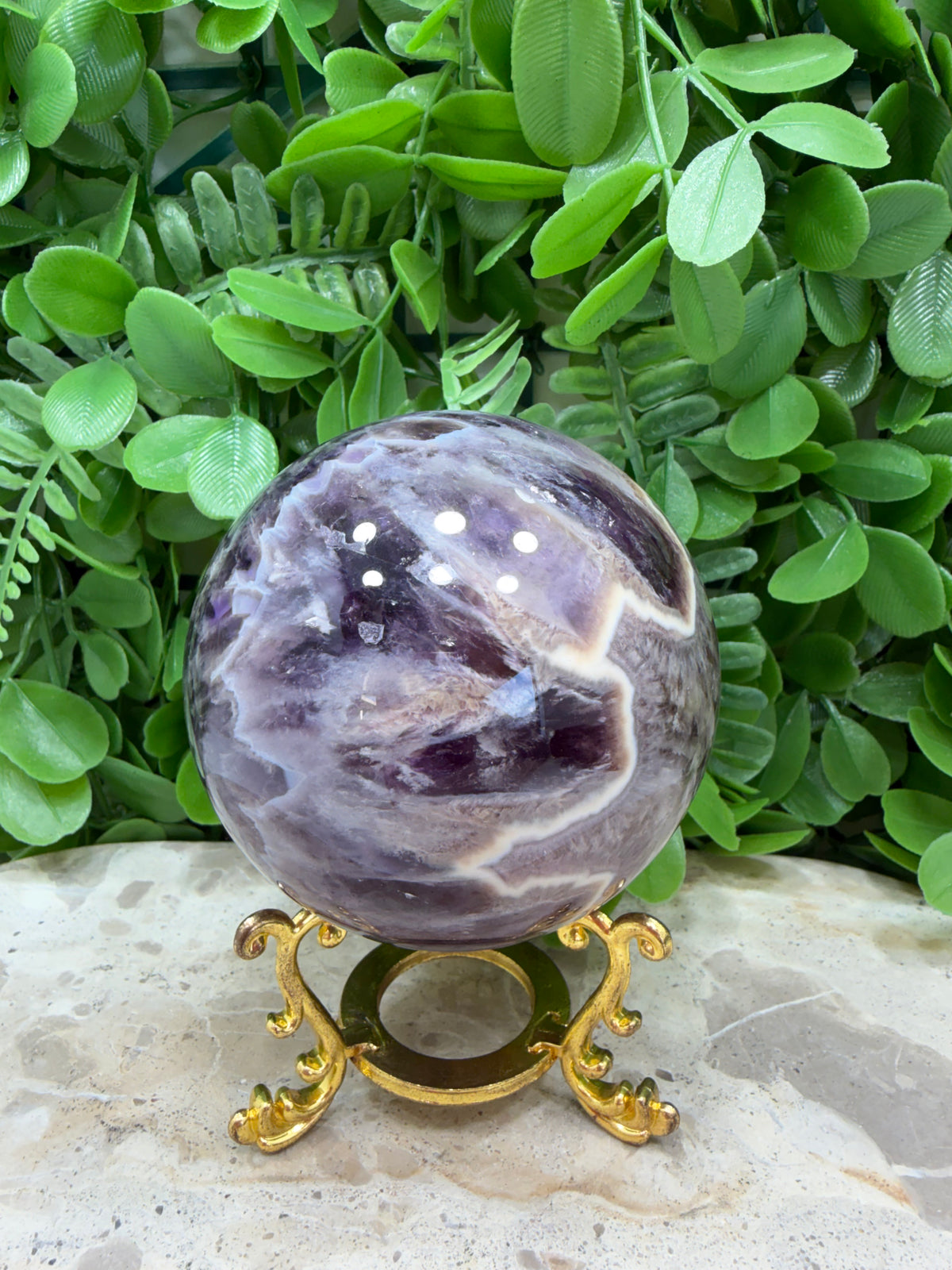 Flower Amethyst Sphere 648g