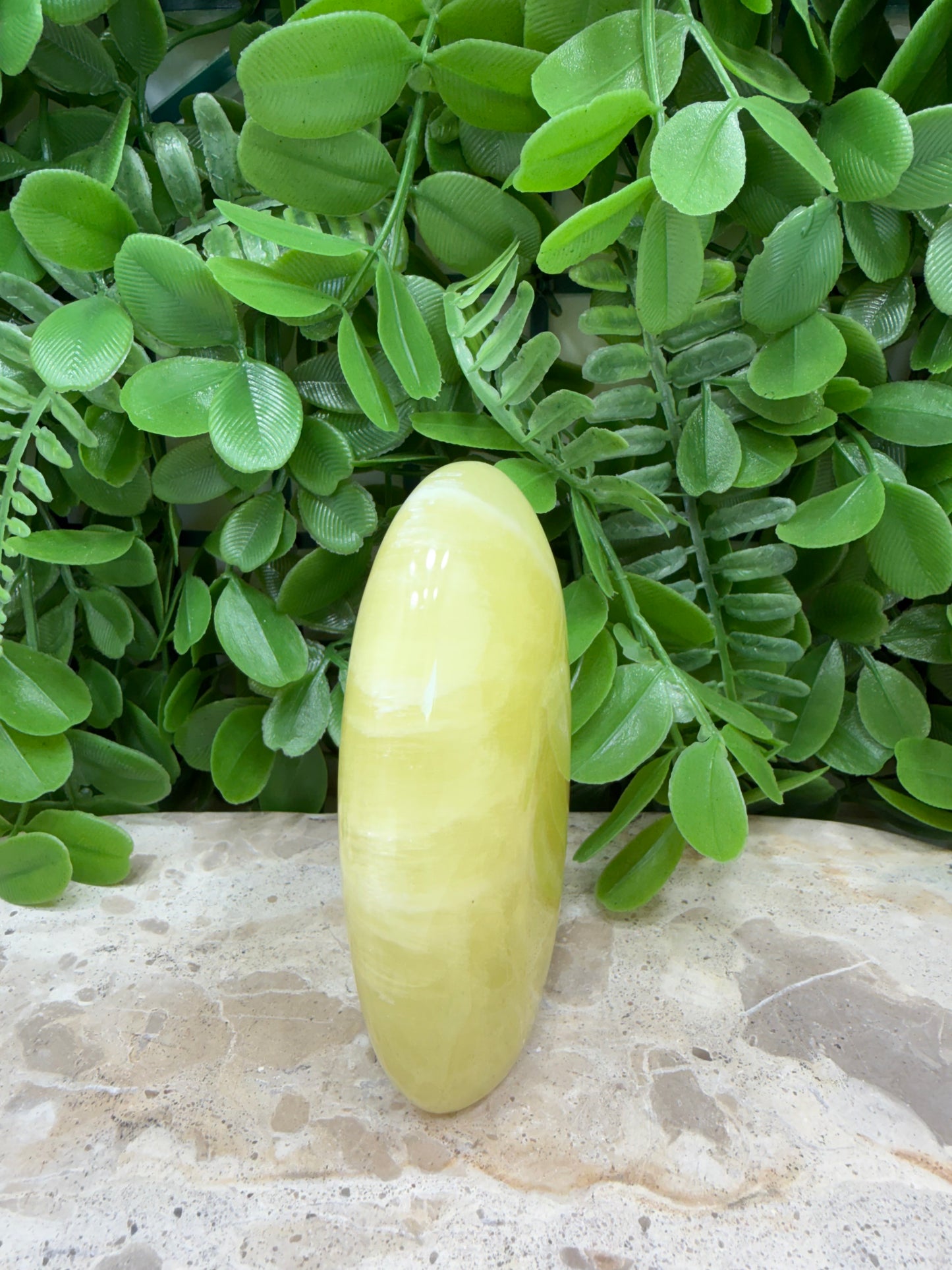 Standing Lemon Calcite Freeform 406g