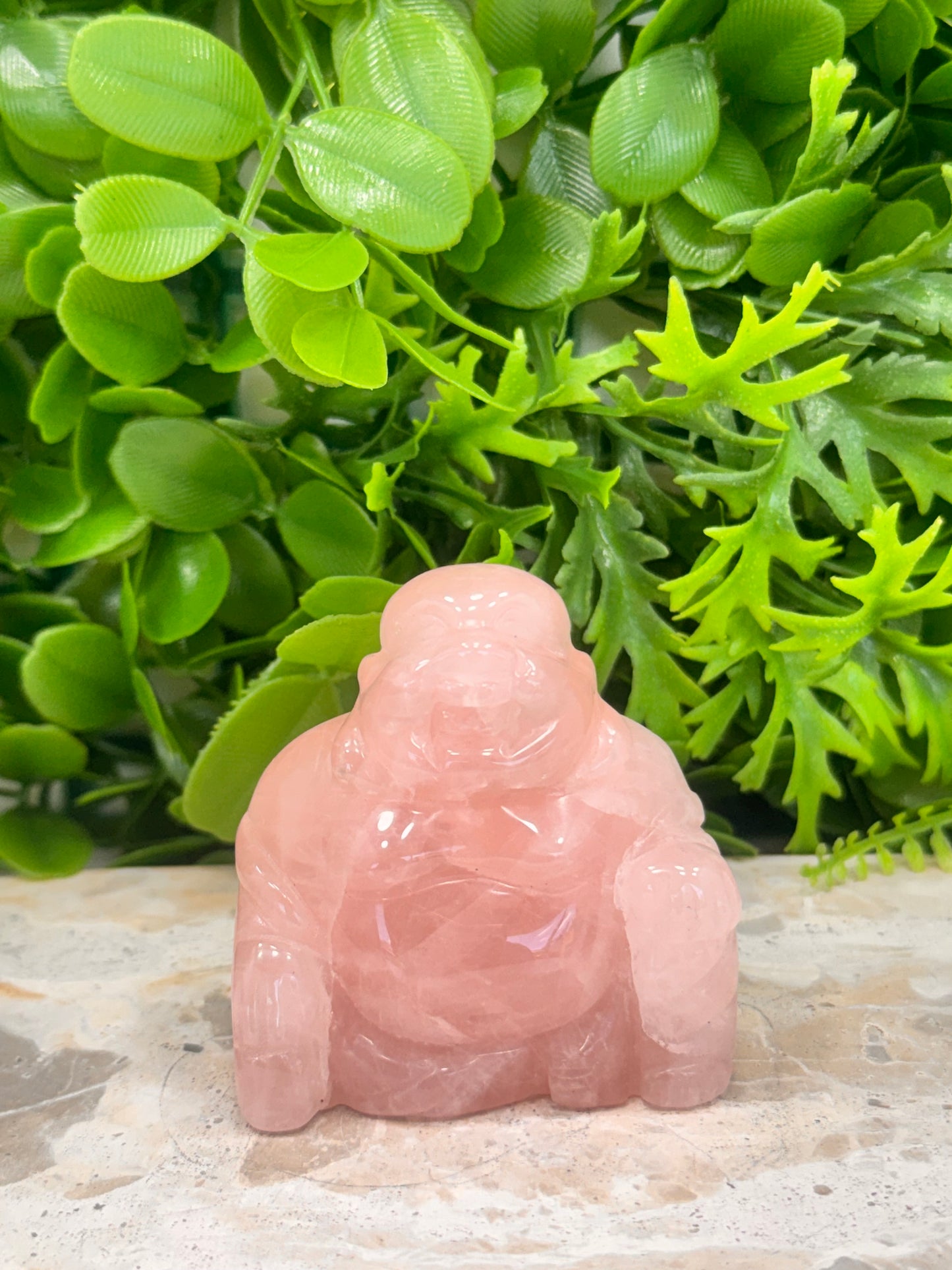 Rose Quartz Buddha 206g