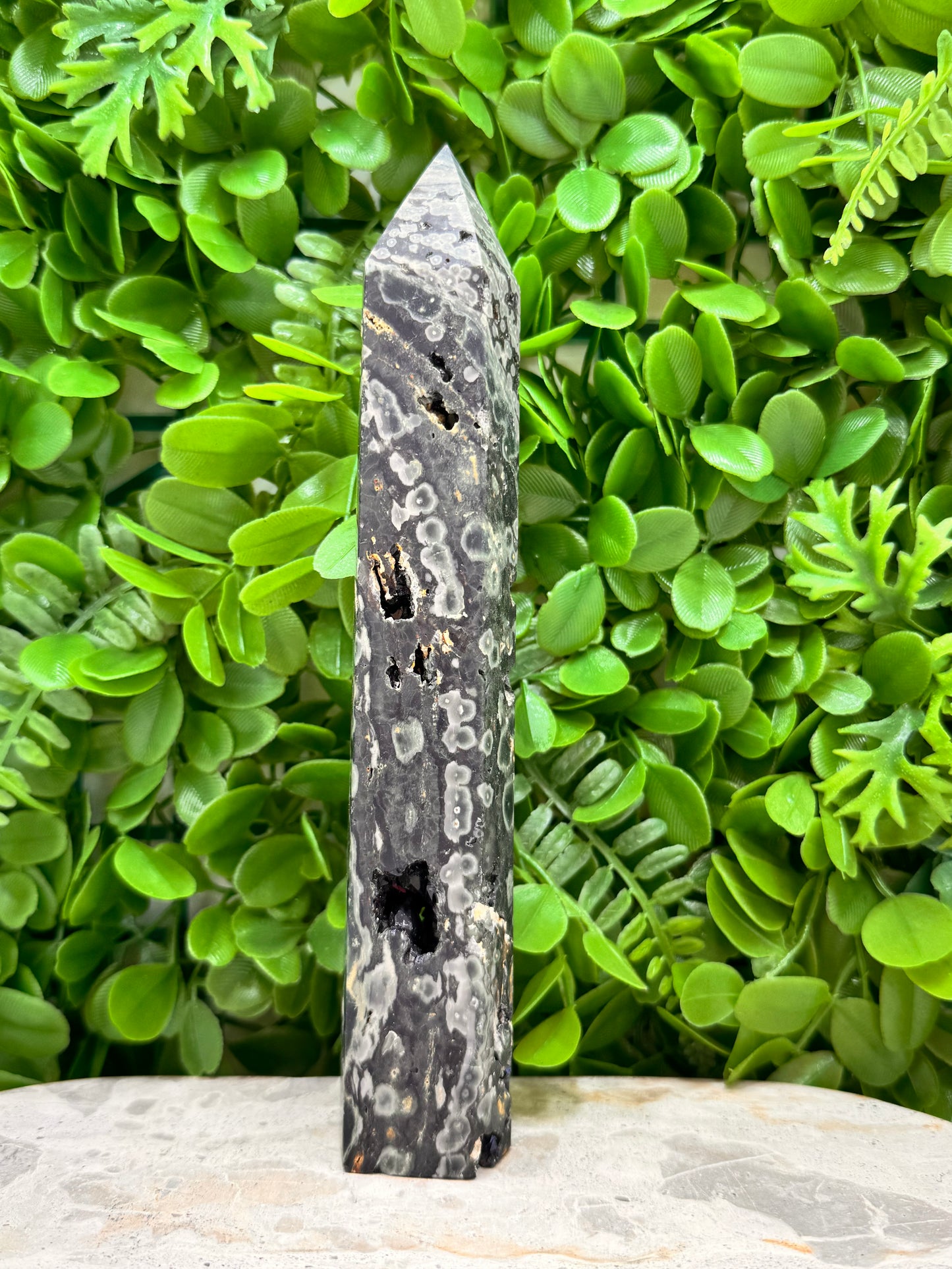 Bubble Ocean Jasper Tower 534g