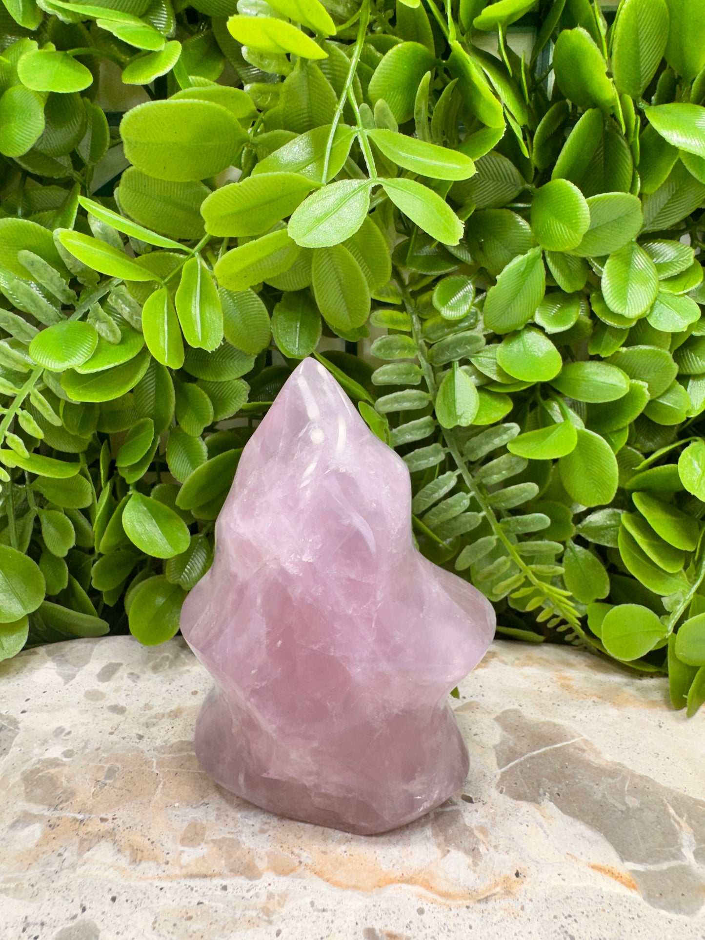 Lavender Rose Quartz Flame 444g
