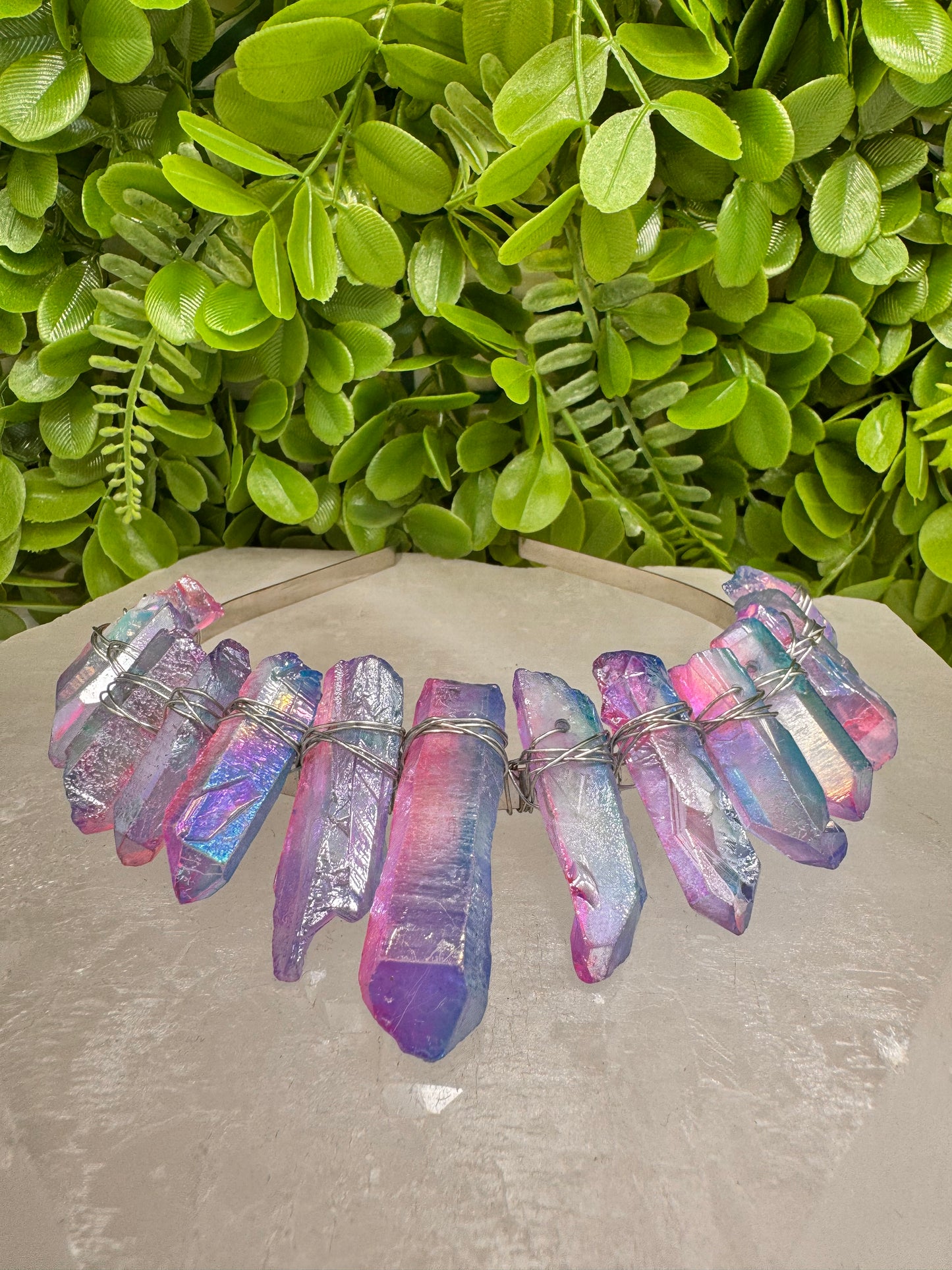 Aura Quartz Tiara 138g