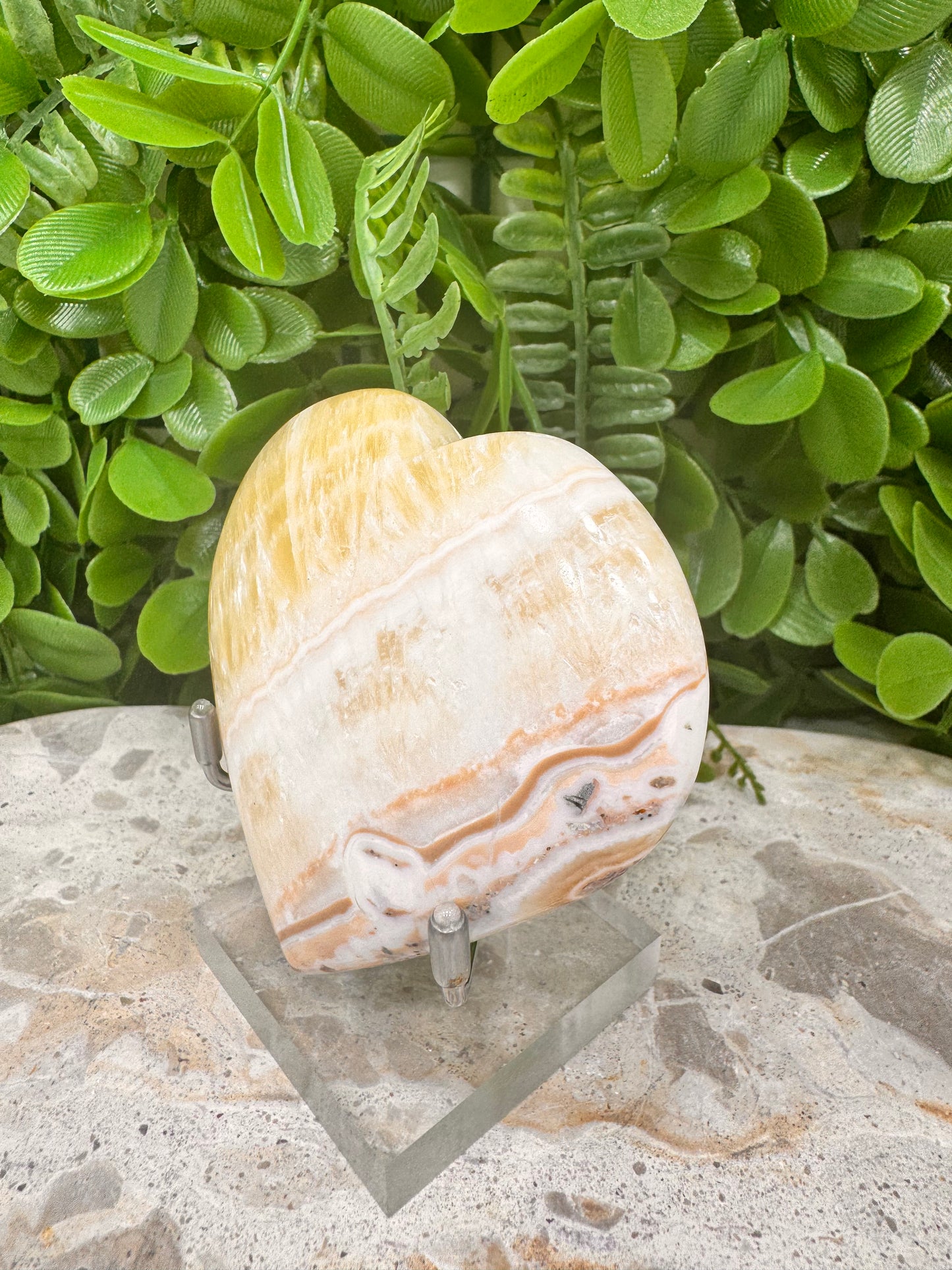 Pineapple Calcite Heart 206g