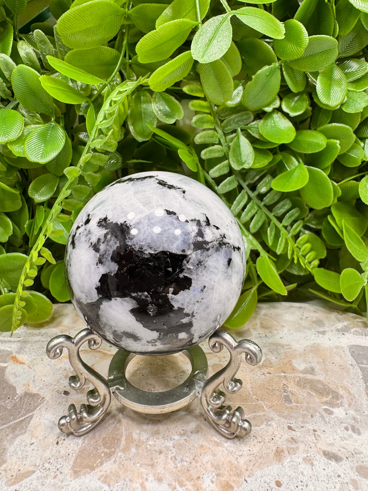 Rainbow Moonstone Sphere 361g