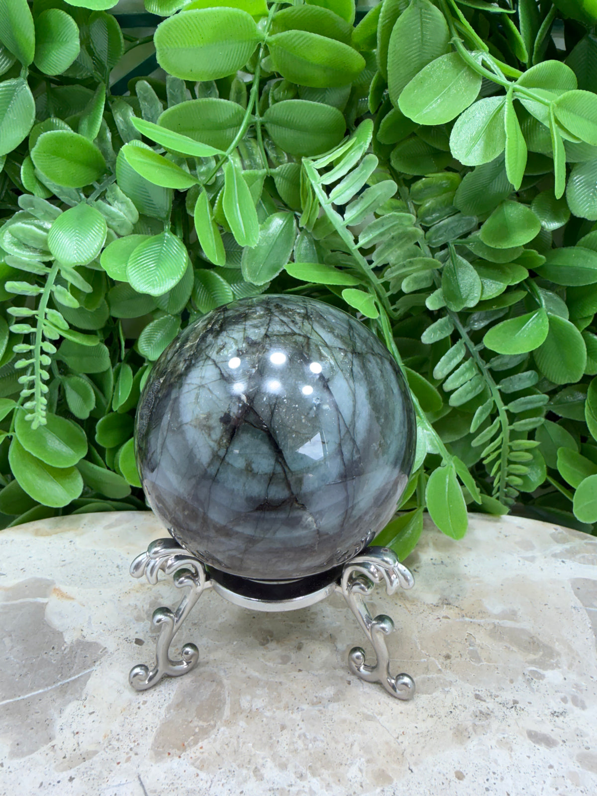 Labradorite Sphere | Protection • Intuition • Transformation
