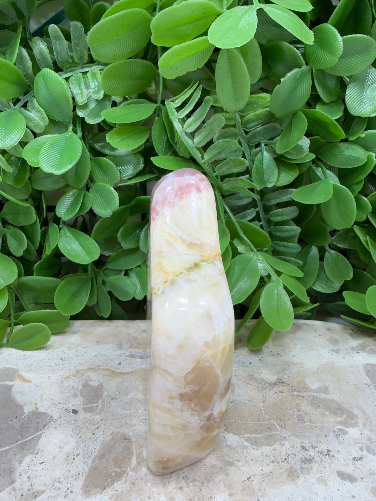 Pink Banded Onyx Freeform 320g