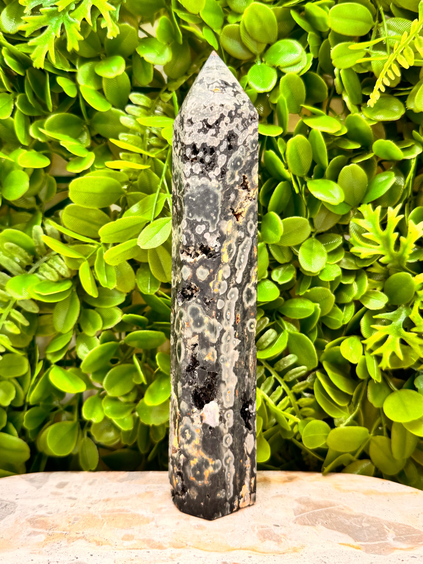 Bubble Ocean Jasper Tower 534g