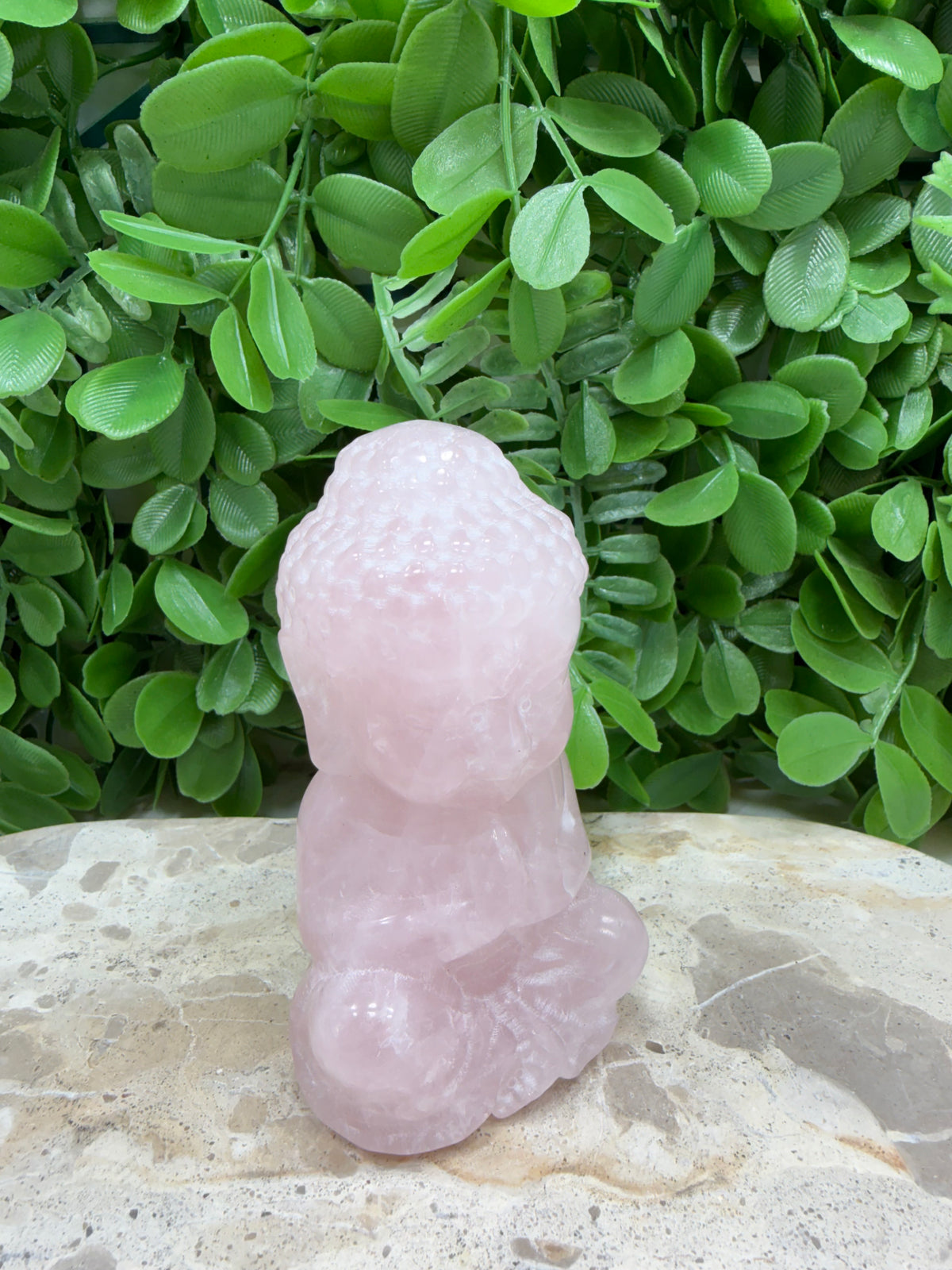 Rose Quartz Buddha 342g | Love • Compassion • Healing