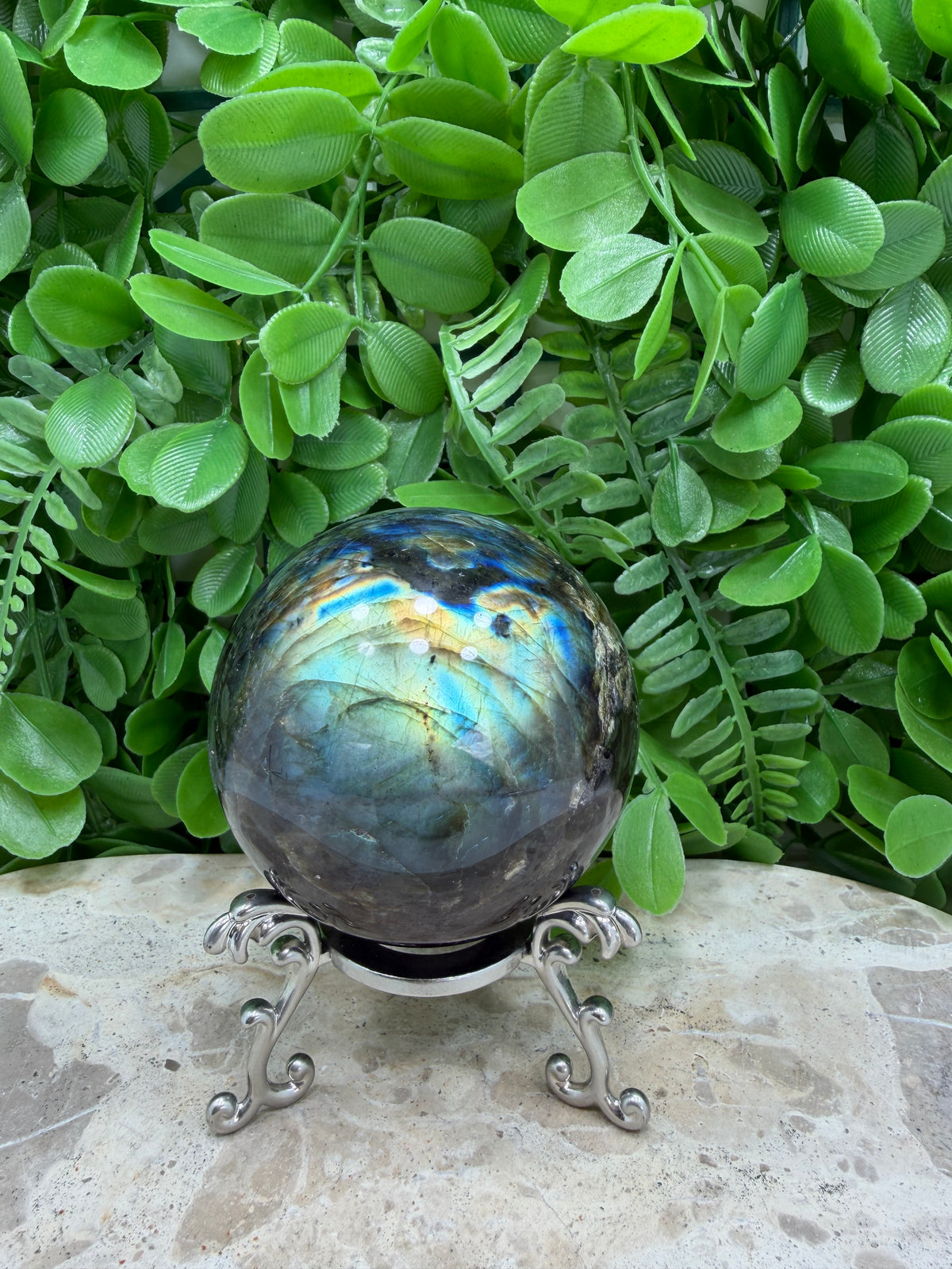 Labradorite Sphere | Protection • Intuition • Transformation