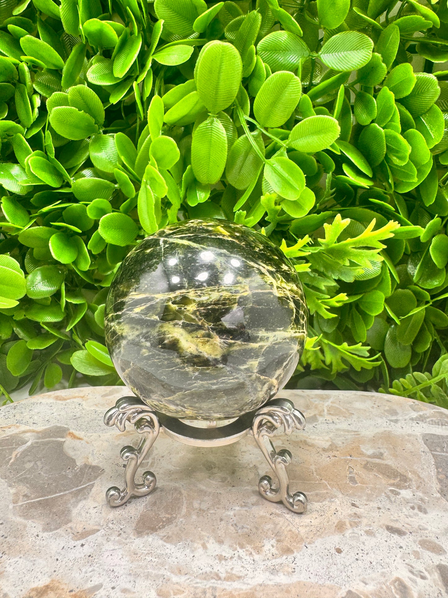 Nephrite Jade Sphere 512g