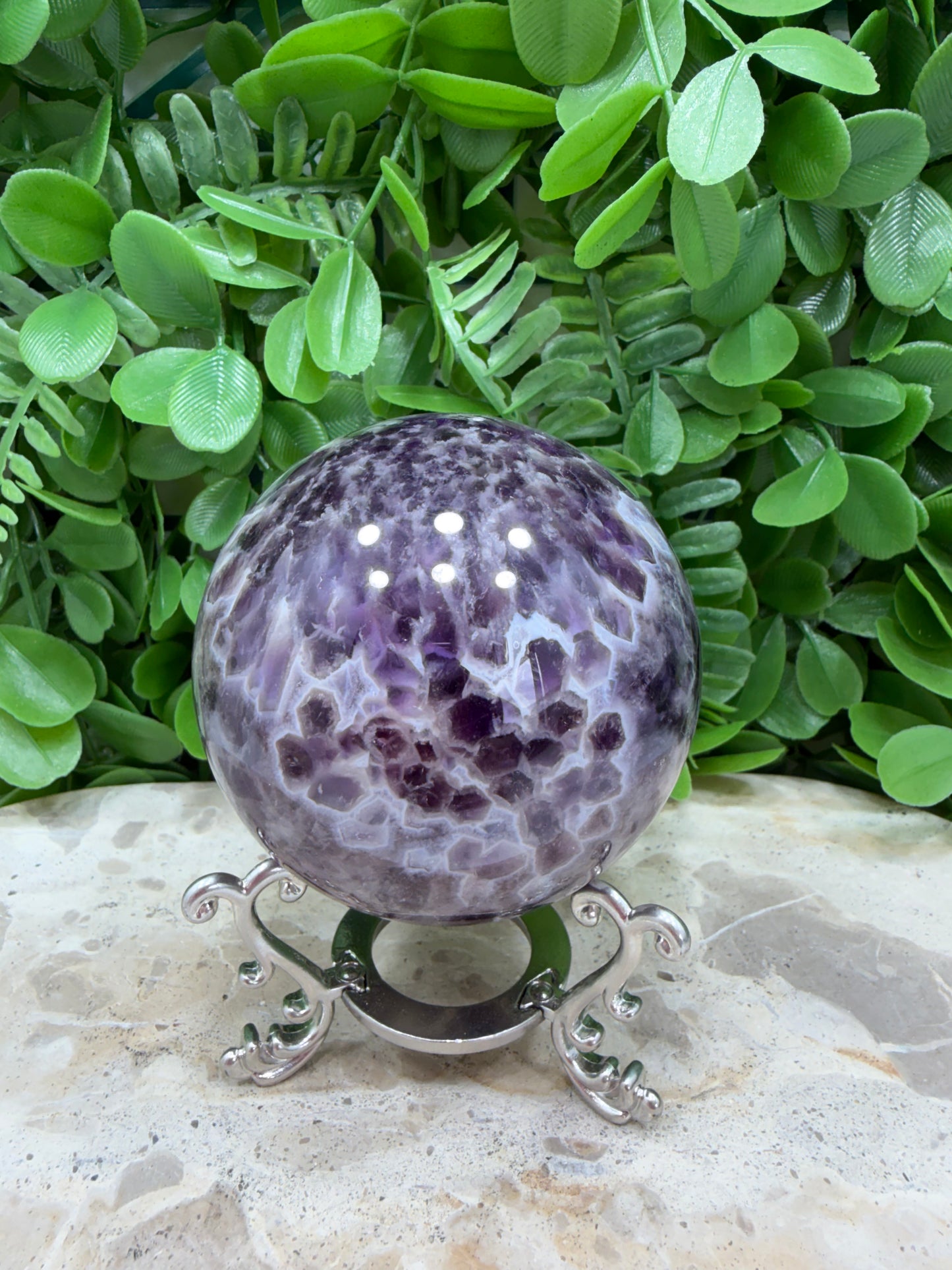 Flower Amethyst Sphere 506g