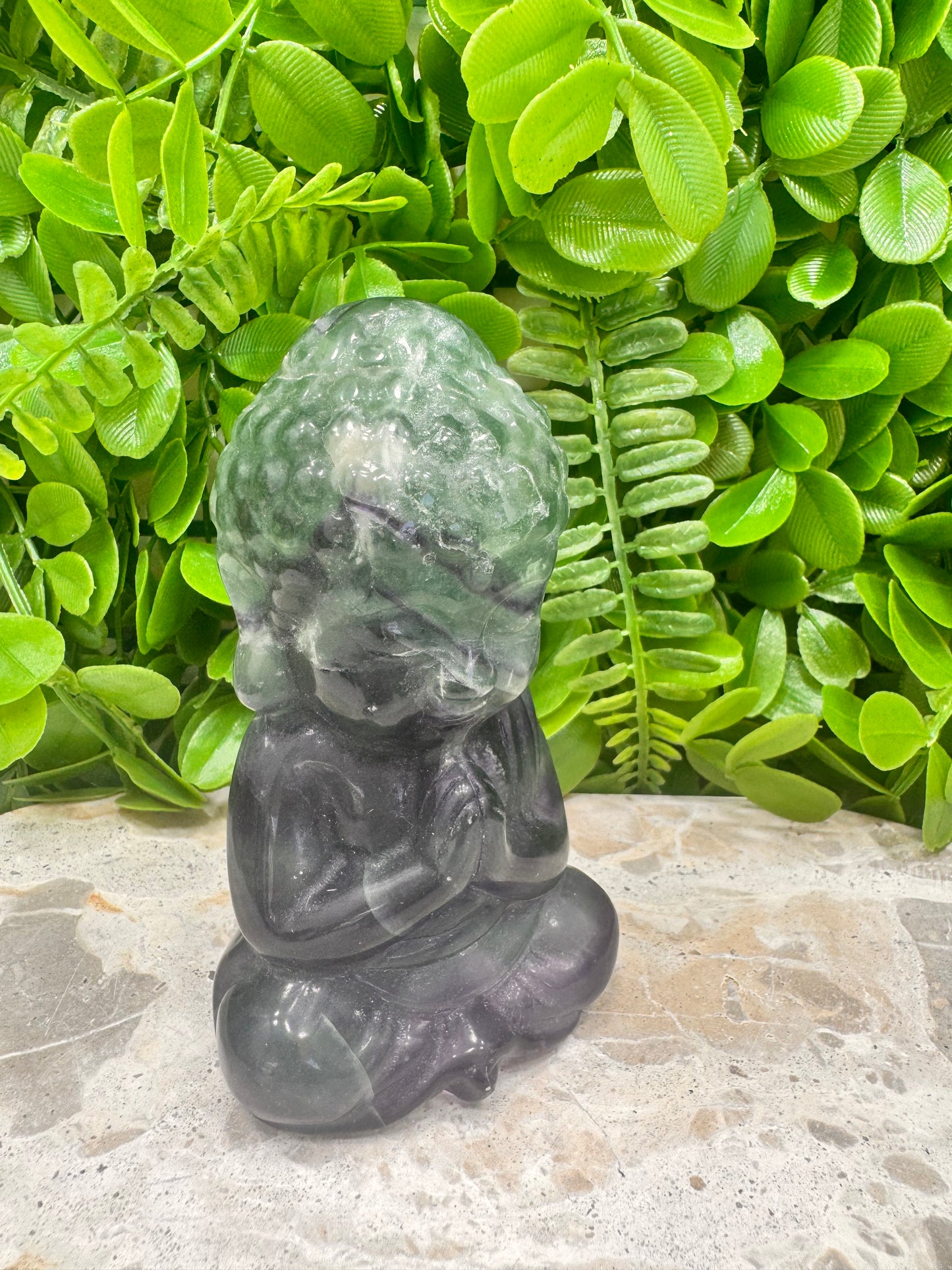 Fluorite Buddha 586g
