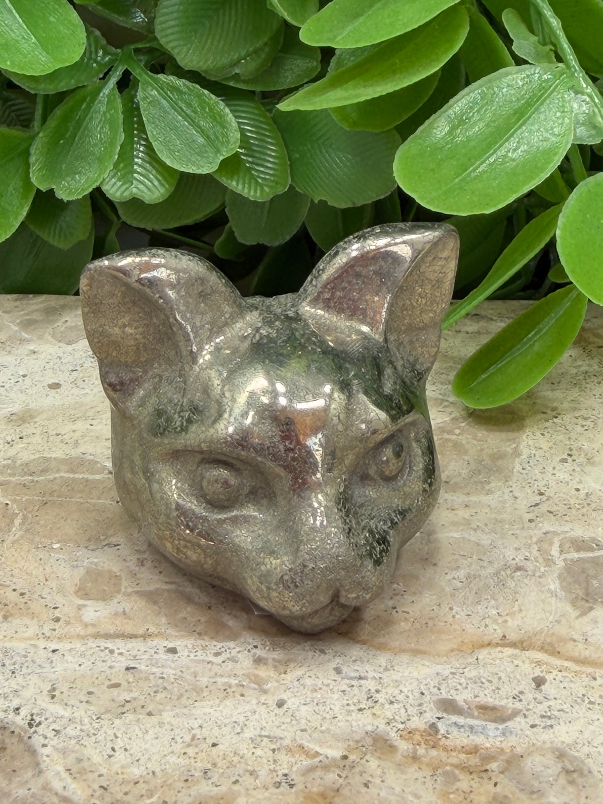 Pyrite Pussy Cat Head 148g
