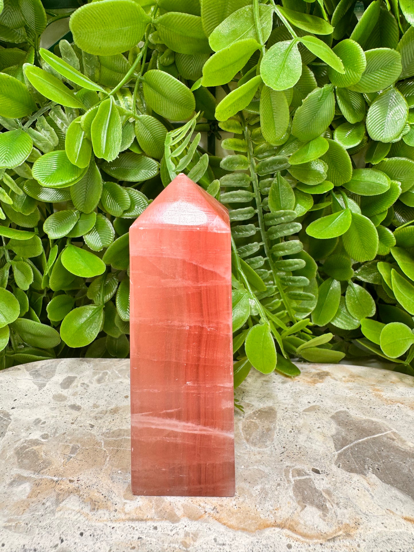 Rose Calcite Tower 276g