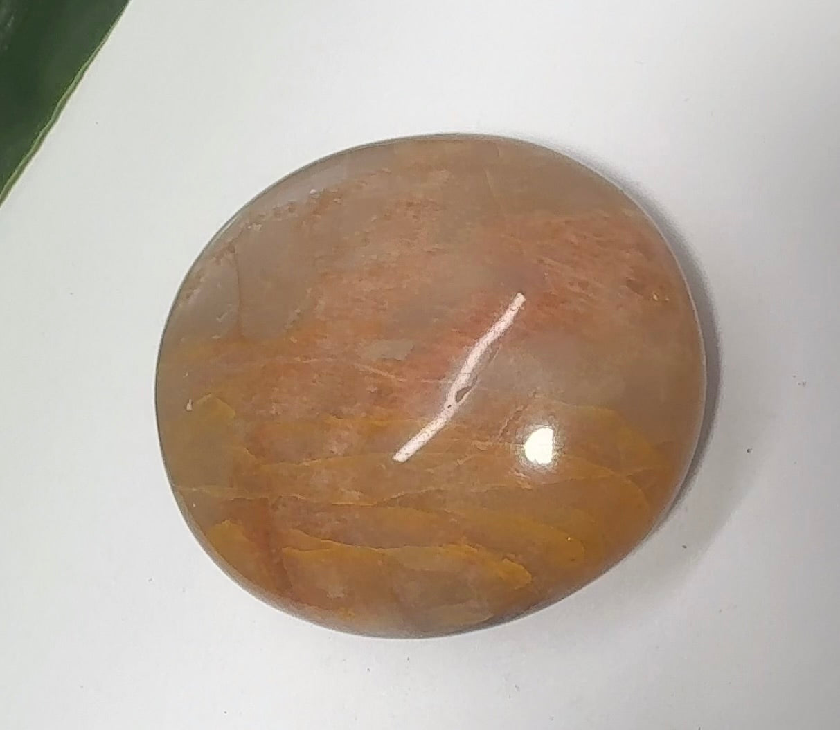 Peach Moonstone  Palm Stone 98g
