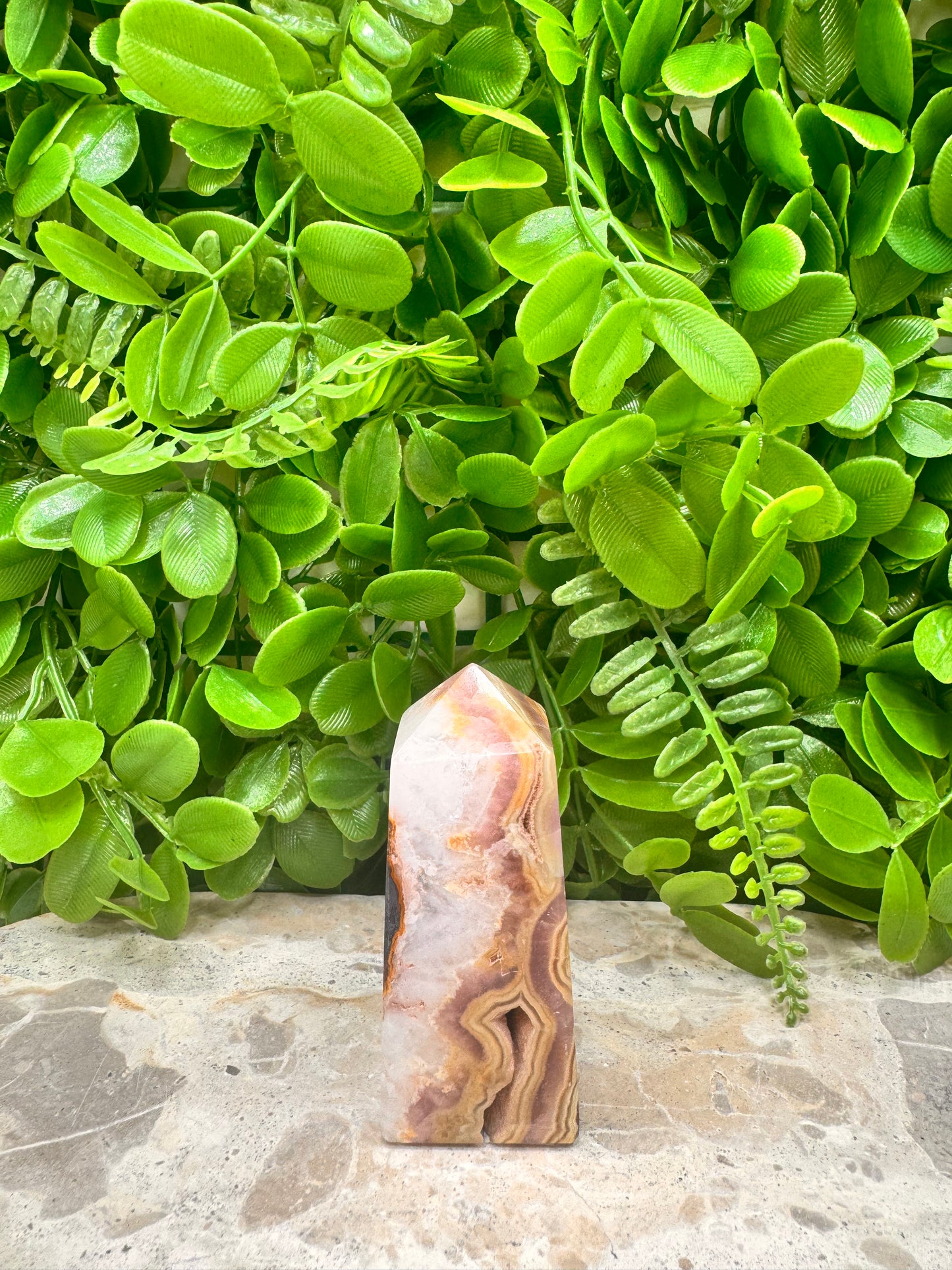 Pink Aragonite Tower 156g