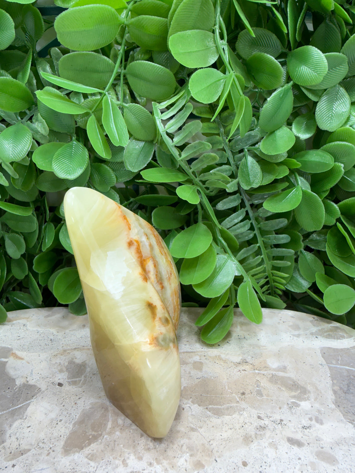 Lemon Banded Calcite Freeform | Joy • Confidence • Motivation